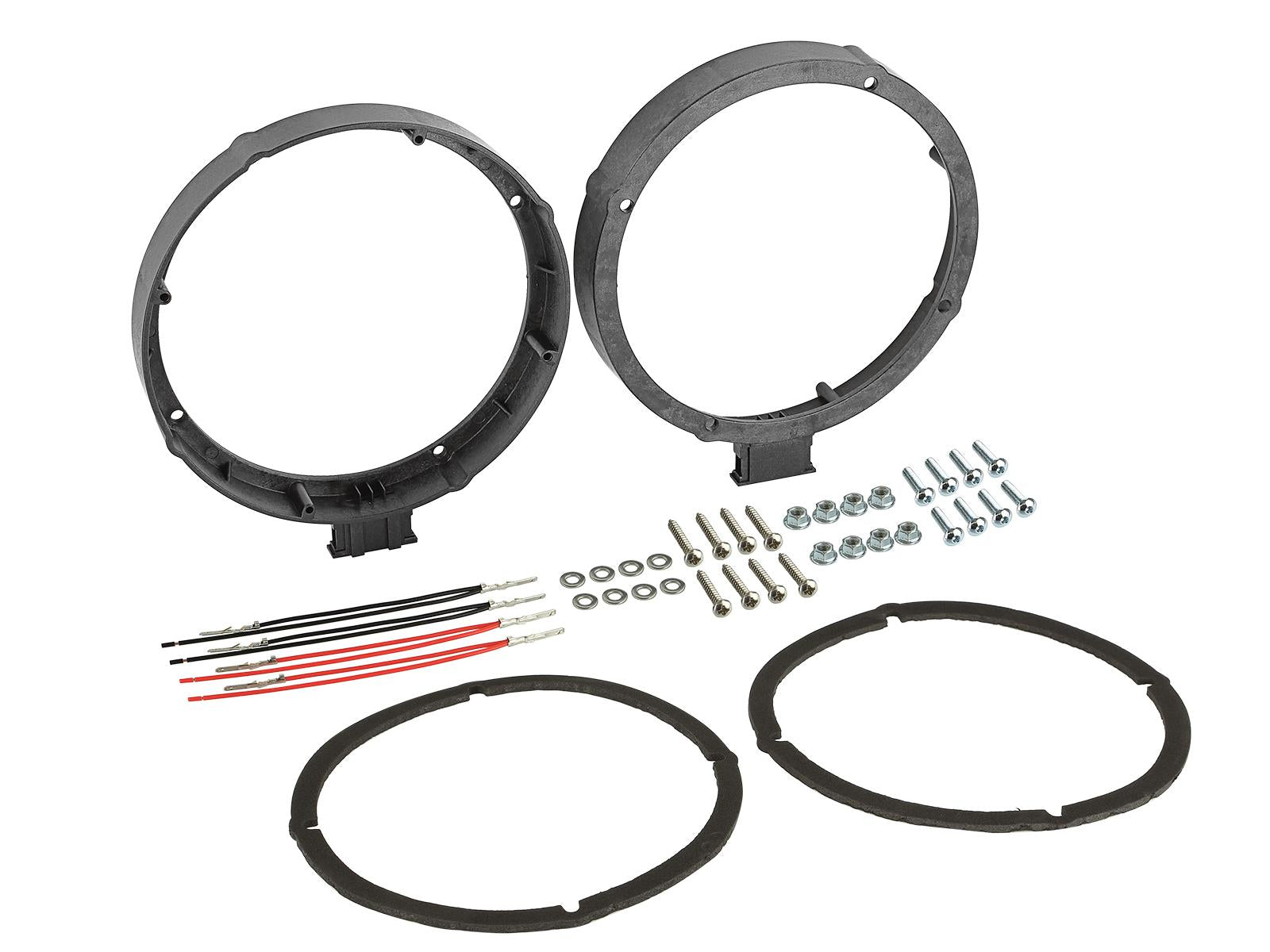 VW Amarok, Beetle, CC, Crafter, Eos, Golf, ID.4, Jetta, Lupo, Passat, Polo, Scirocco, T-Cross, T-Roc, Tiguan, Touran, Transporter, UP! 165mm Front and Rear Door Speaker Adaptor CT25VW18