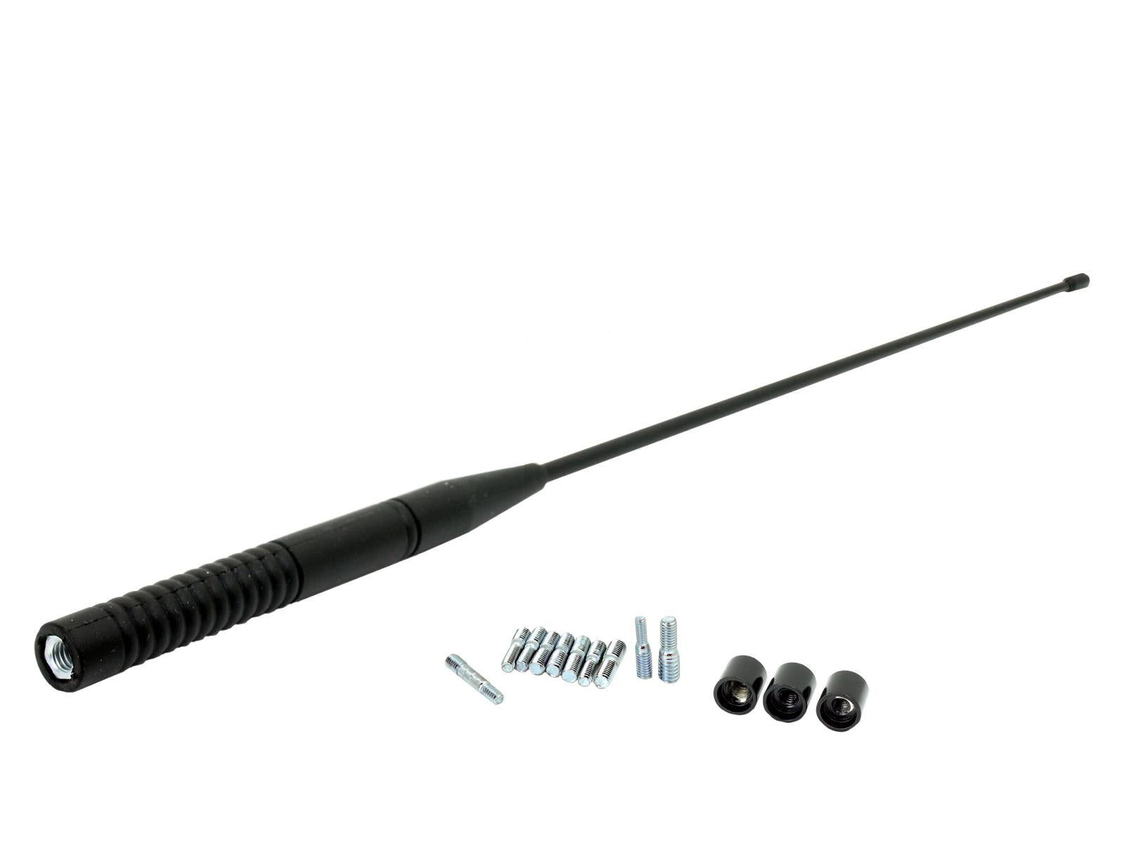 Victory, Indian 15" Replacement Mast antenna connector to a universal aftermarket connector CT27UV94