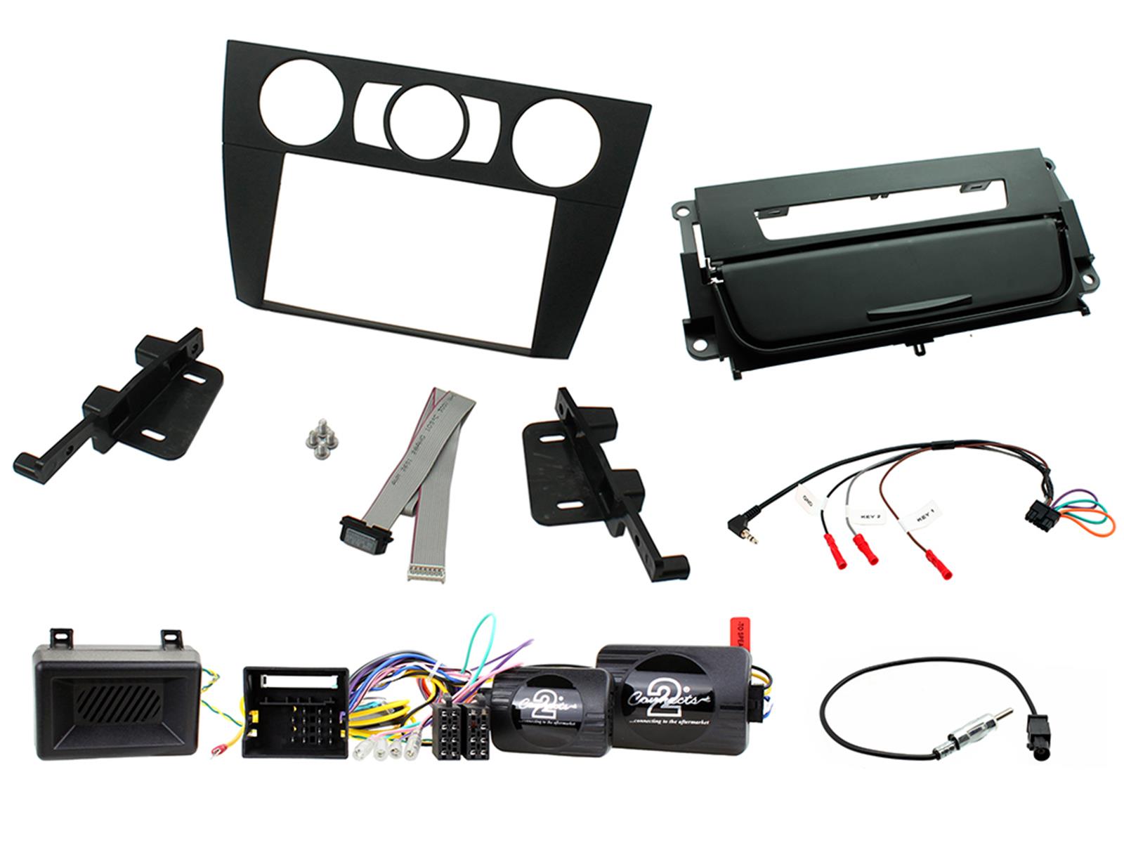 BMW 3 Series E90/E91/E92/E93 2005-2012 Double Din Fitting Kit Ashtray fill CTKBM17
