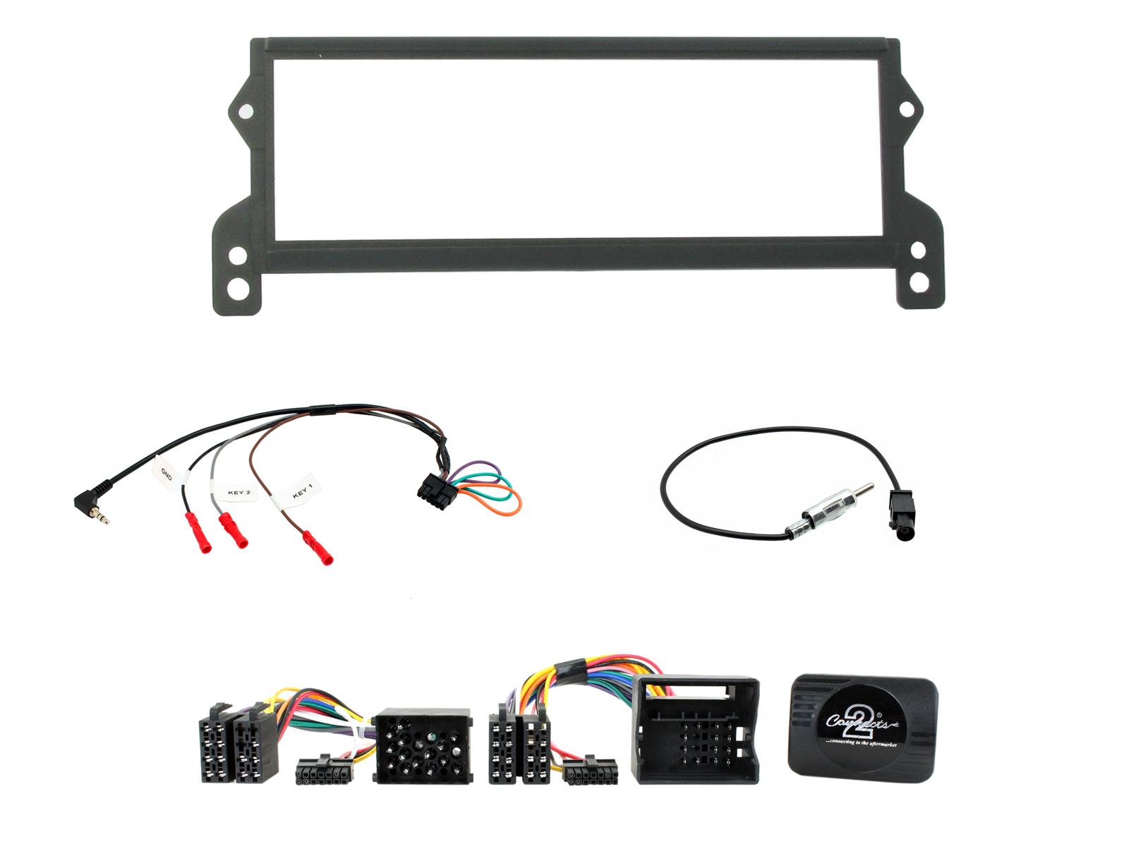 BMW Mini R50, R52, R53 (2001-2006) Non Amplified Stereo Fascia Steering Control Fitting Kit CTKBM18