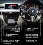 BMW X5 F15/F85 2013-2018 Double Din Car Fascia Non Amplified Fitting Kit CTKBM40