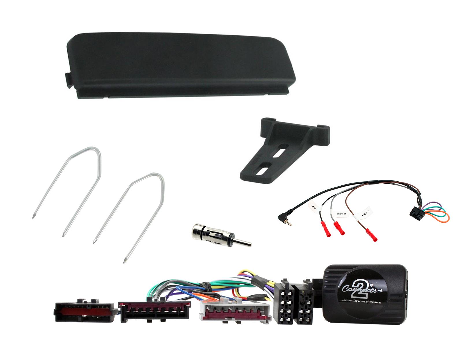 Ford Cougar, Fiesta, Focus, Galaxy, Puma Stereo Fitting Kit Black Single Din Installation Kit CTKFD19