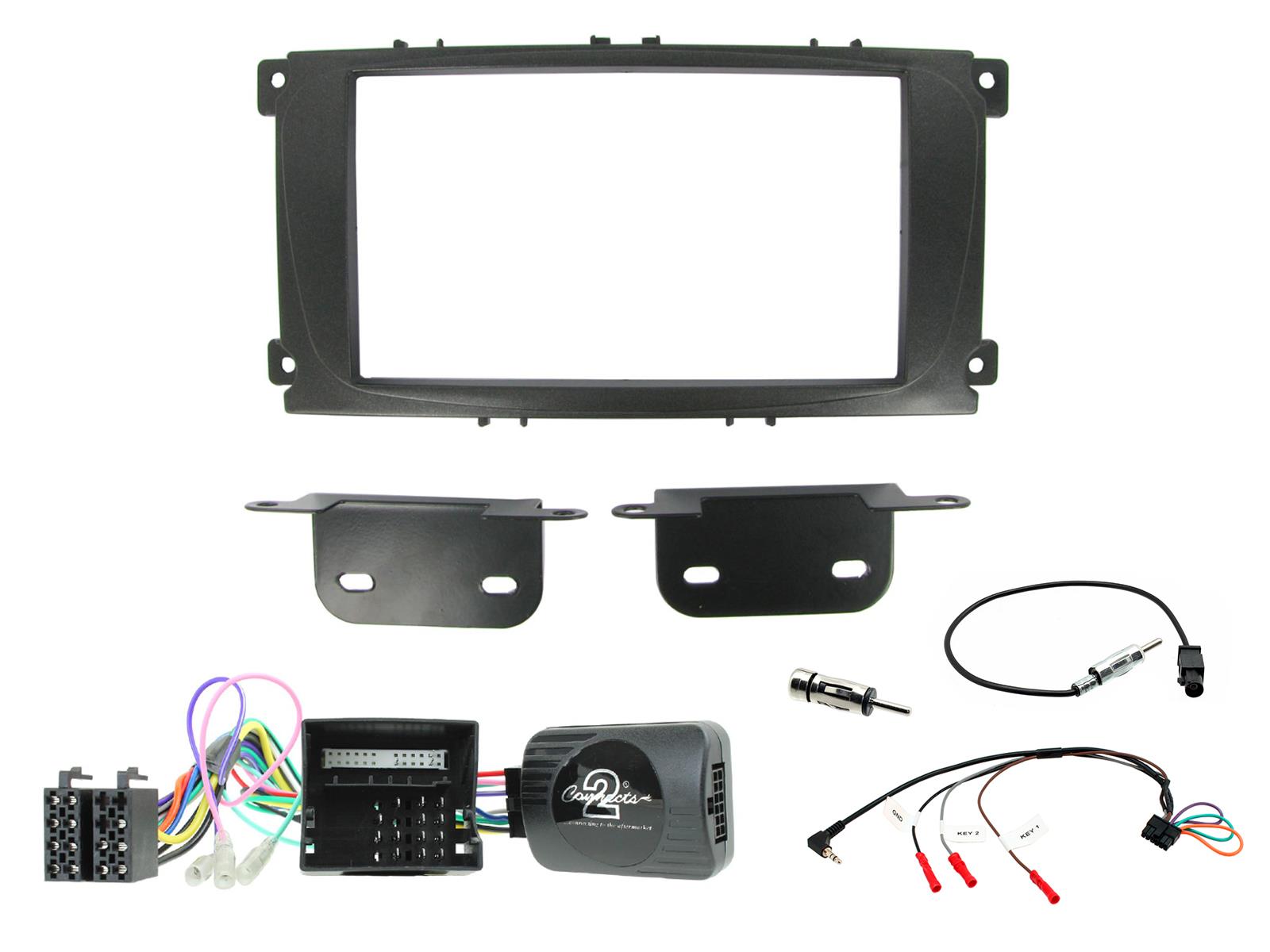 Ford Focus, Mondeo, S-Max 2006 onwards Stereo Double Din Installation Fitting Kit CTKFD24
