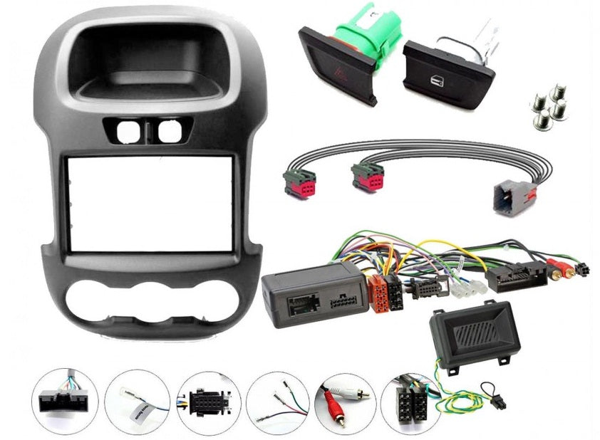 Ford Ranger 2012-2016 Double Din Stereo Fascia Fitting Kit CTKFD37C
