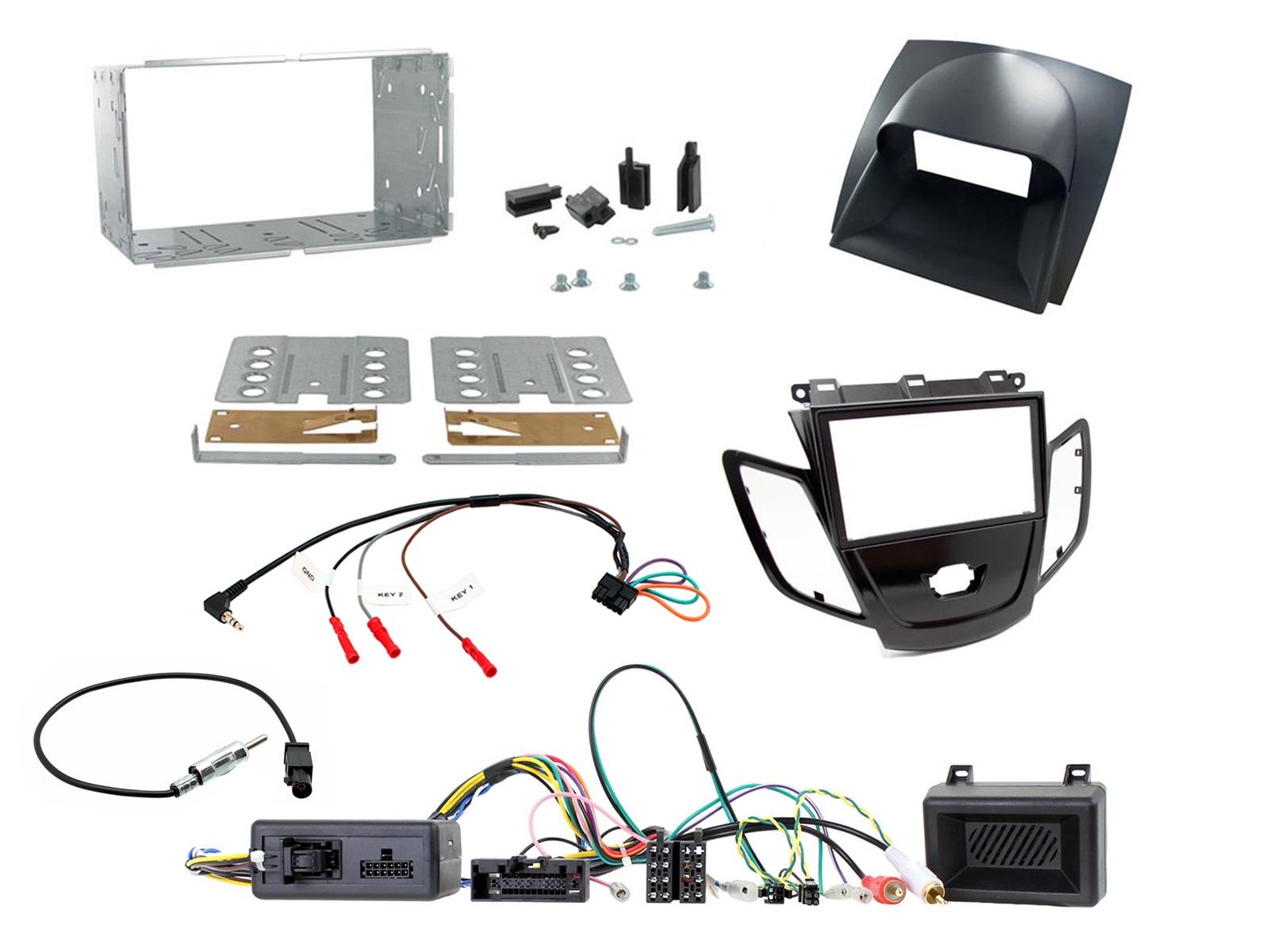 Ford Fiesta JA8 2010-2012 Double Din Car Stereo Fascia Fitting Kit CTKFD72