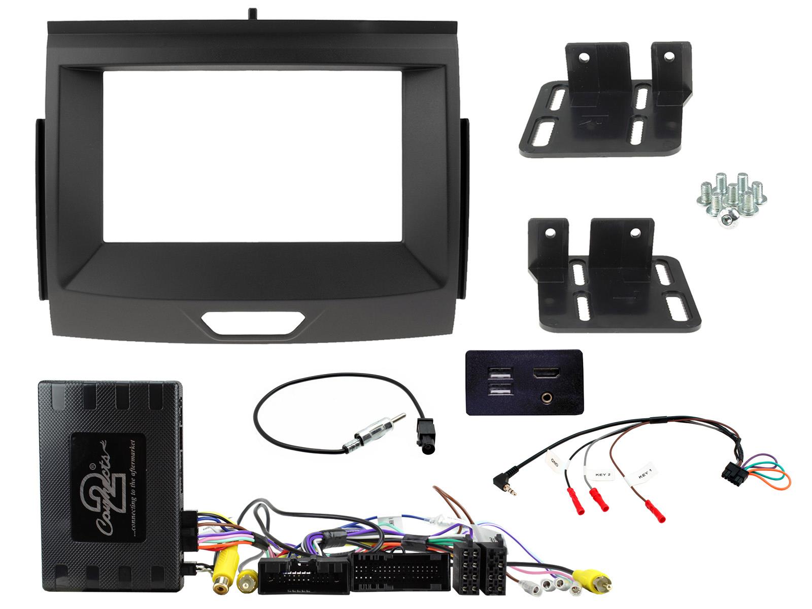 Ford Ranger with Sync3 2016-2022 Facia and interface (KIT SOLUTION) Fascia Fitting Kit CTKFD91
