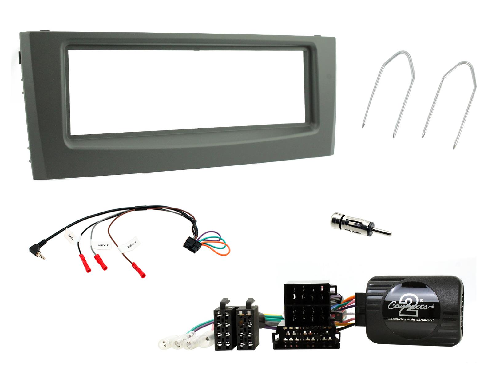 Fiat Grande Punto 2005-2018 Car Stereo Matt Black Fascia Fitting Kit CTKFT06 