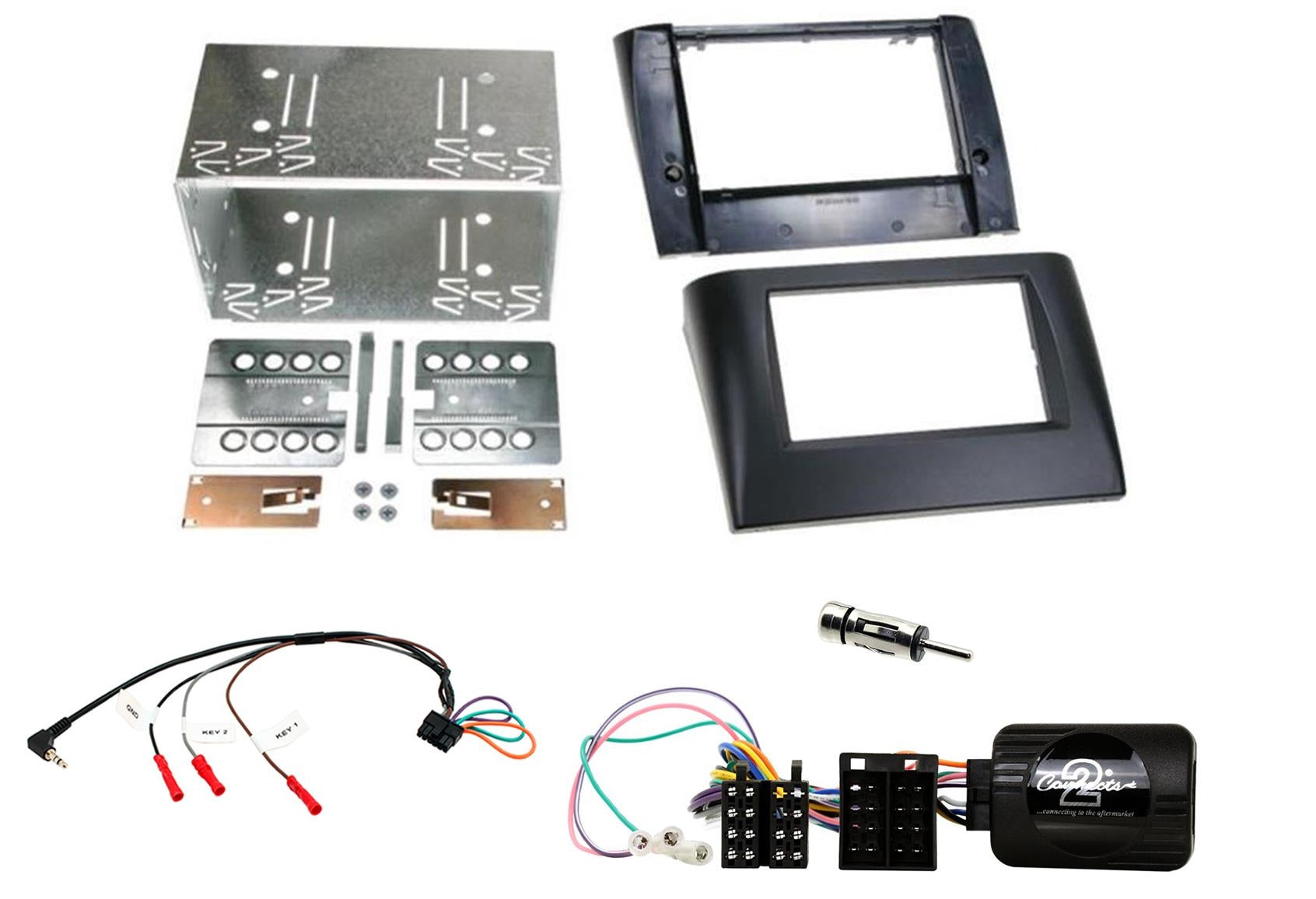 Fiat 	Stilo 192 Model 2001-2008 Double Din Car Stereo Fascia Fitting Kit  CTKFT18