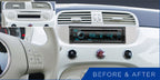 Fiat 500 Type 312 2007-2015 Single Din Car Stereo Fascia Fitting Kit (Ivory) CTKFT26