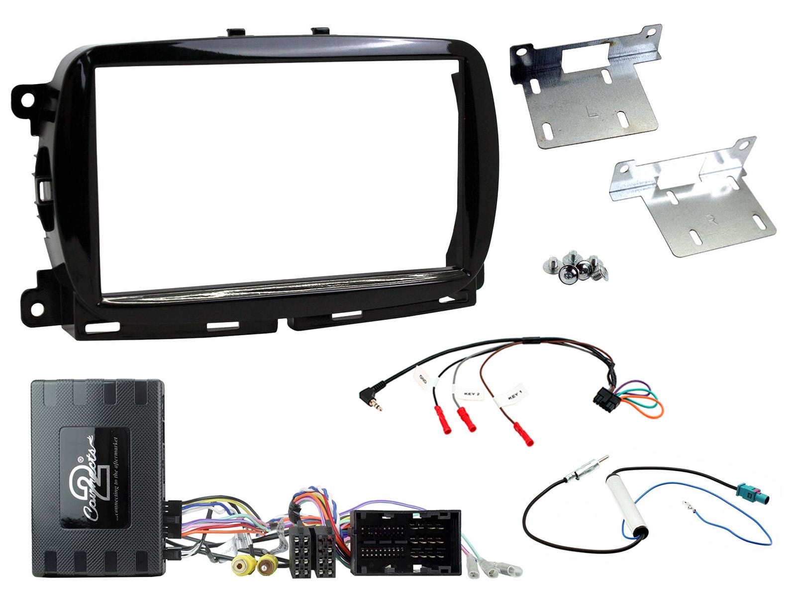 Fiat 500 Facelift models 2015-2021 Facelift models only Double Din Car Stereo Fascia Fitting Kit CTKFT33