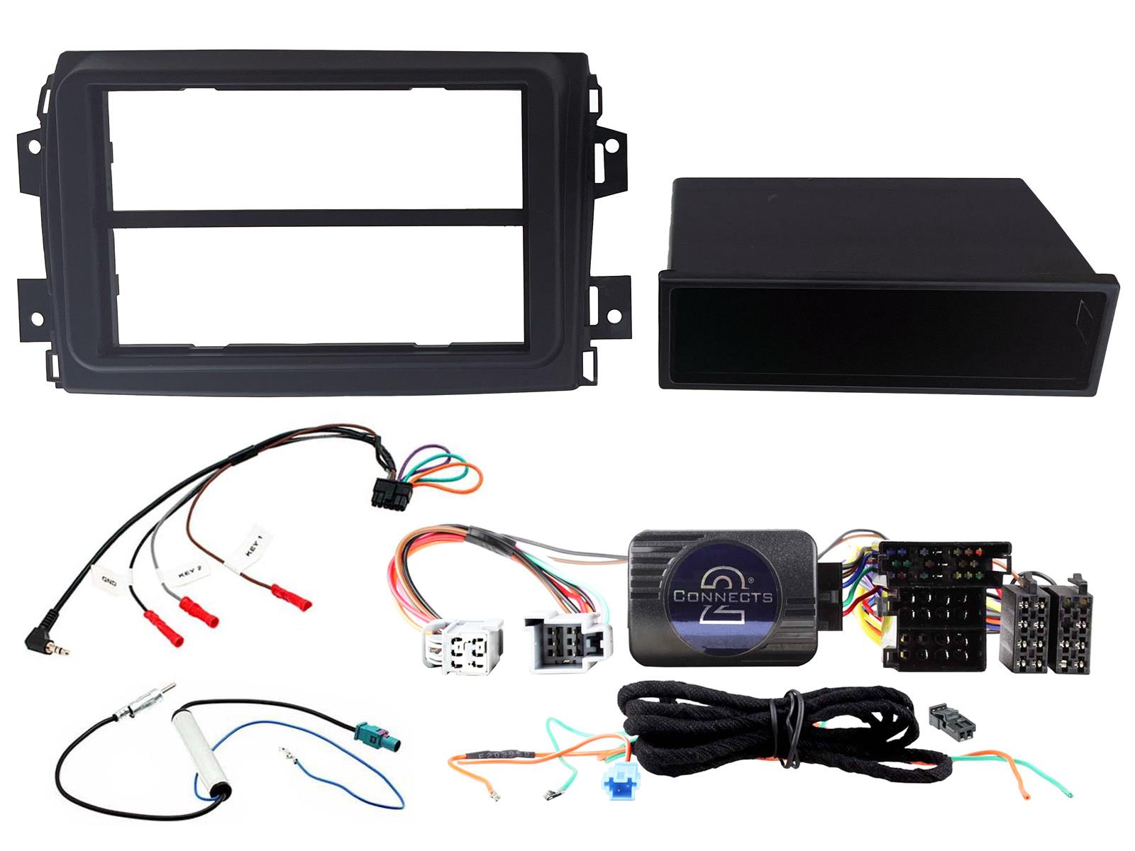 Fiat Ducato 8 Series (2021-2025) Single/Double Din Black Fascia Fitting Kit CTKFT35
