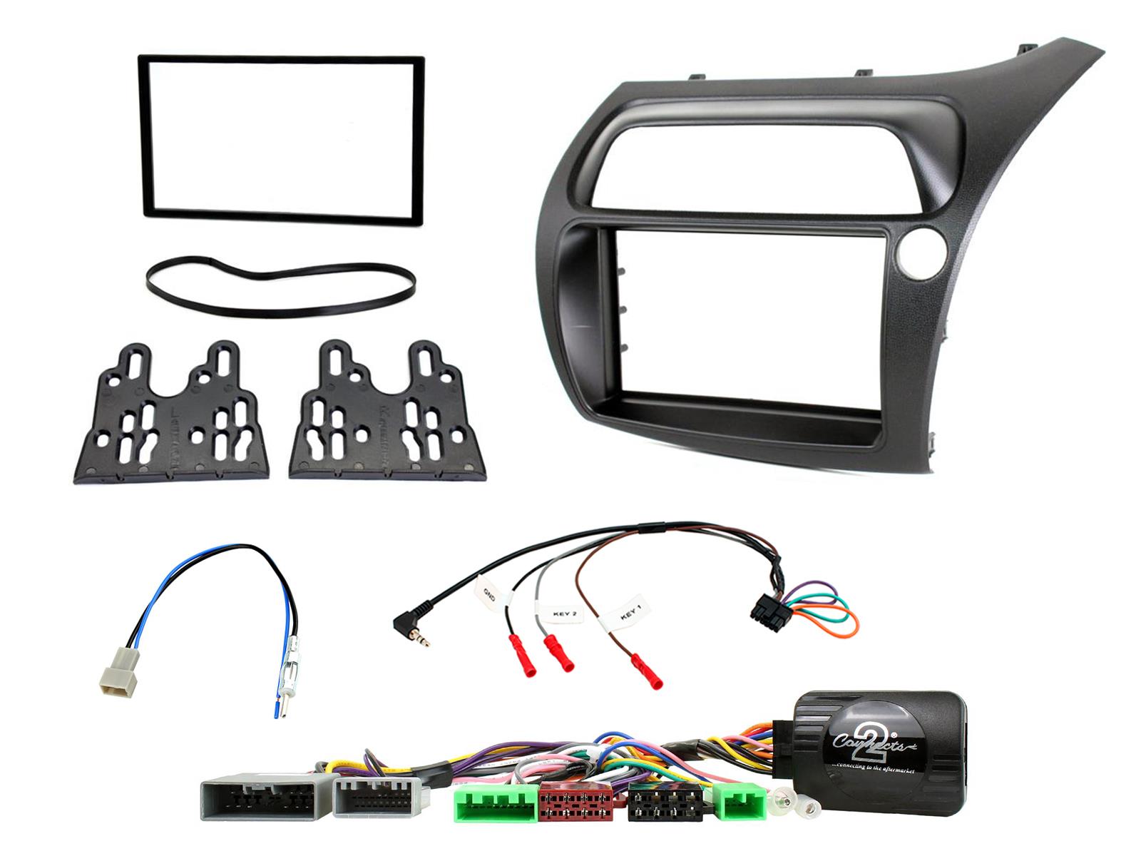 Honda Civic 2006 - 2011 Double Din Stereo Installation Fitting Kit CTKHD01