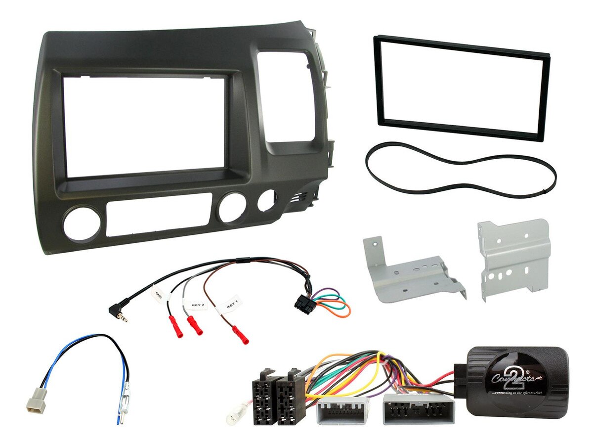 Honda Civic Hybrid 2006 - 2011 Double Din Stereo Installation Fitting Kit CTKHD02