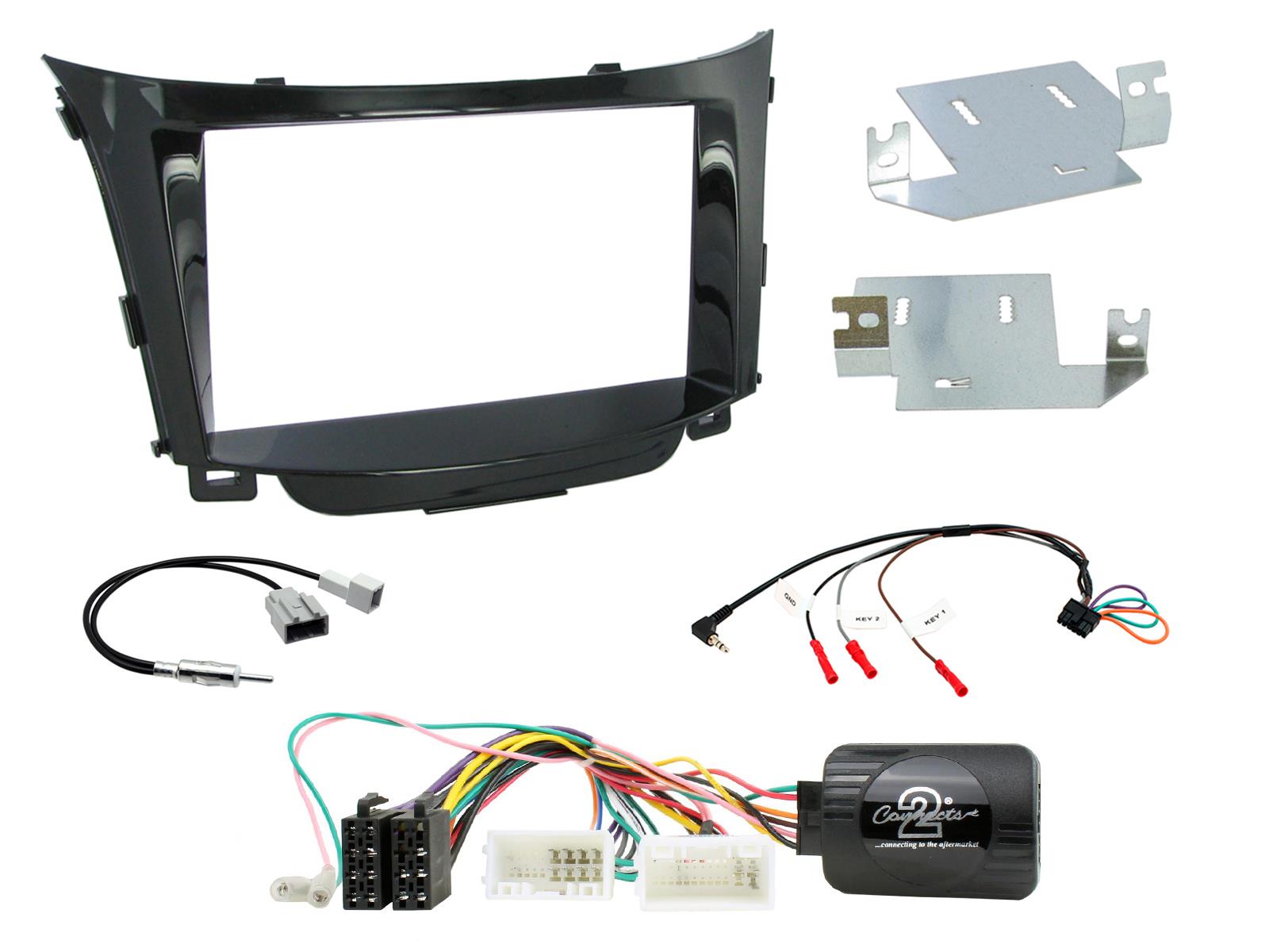 Hyundai i30 2012-2017 Double Din Stereo Fascia Fitting Kit CTKHY25