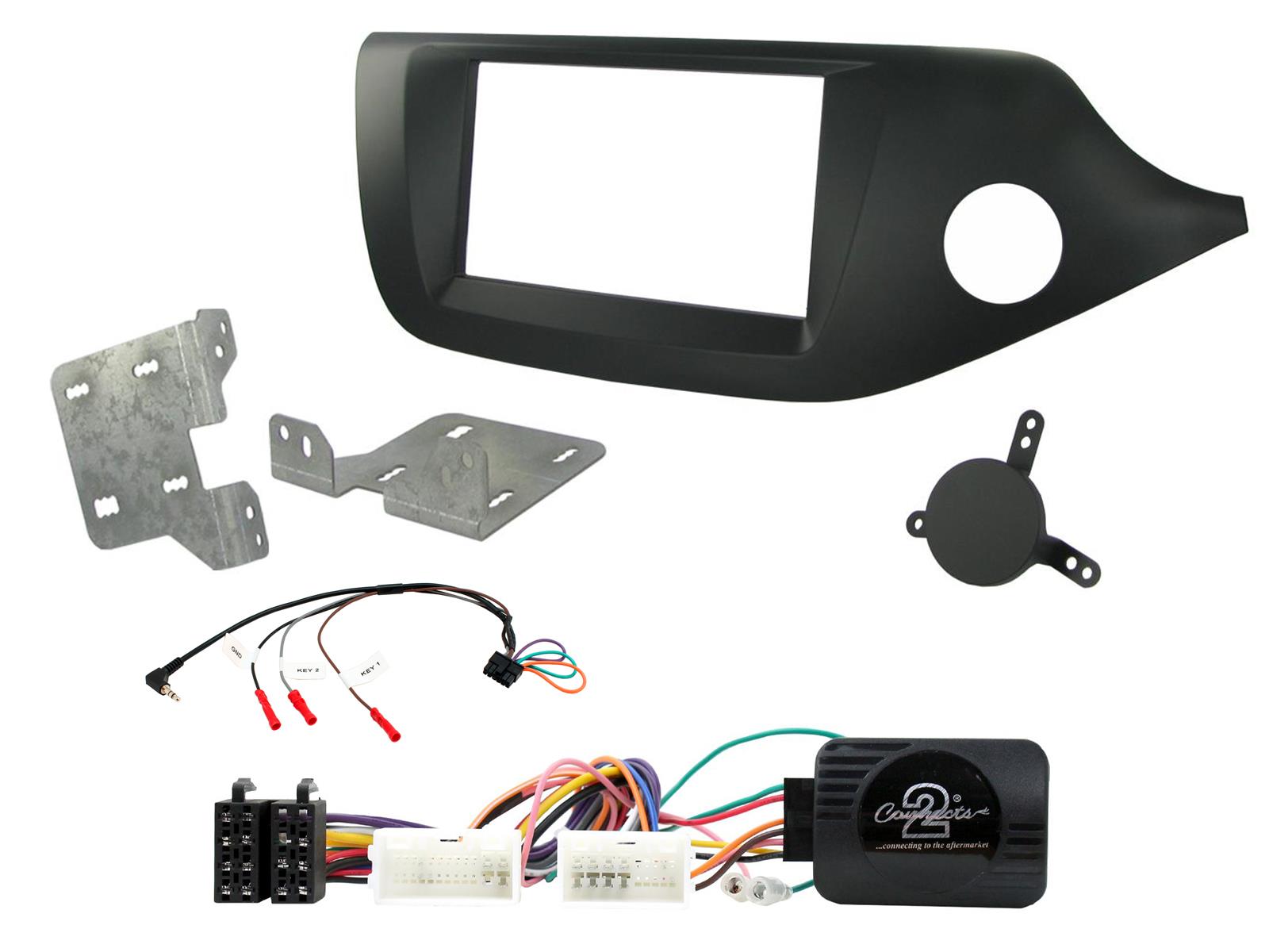 Kia Ceed, Pro-Cee'd 2012-2018 Double Din Car Stereo Fascia Fitting Kit CTKKI26