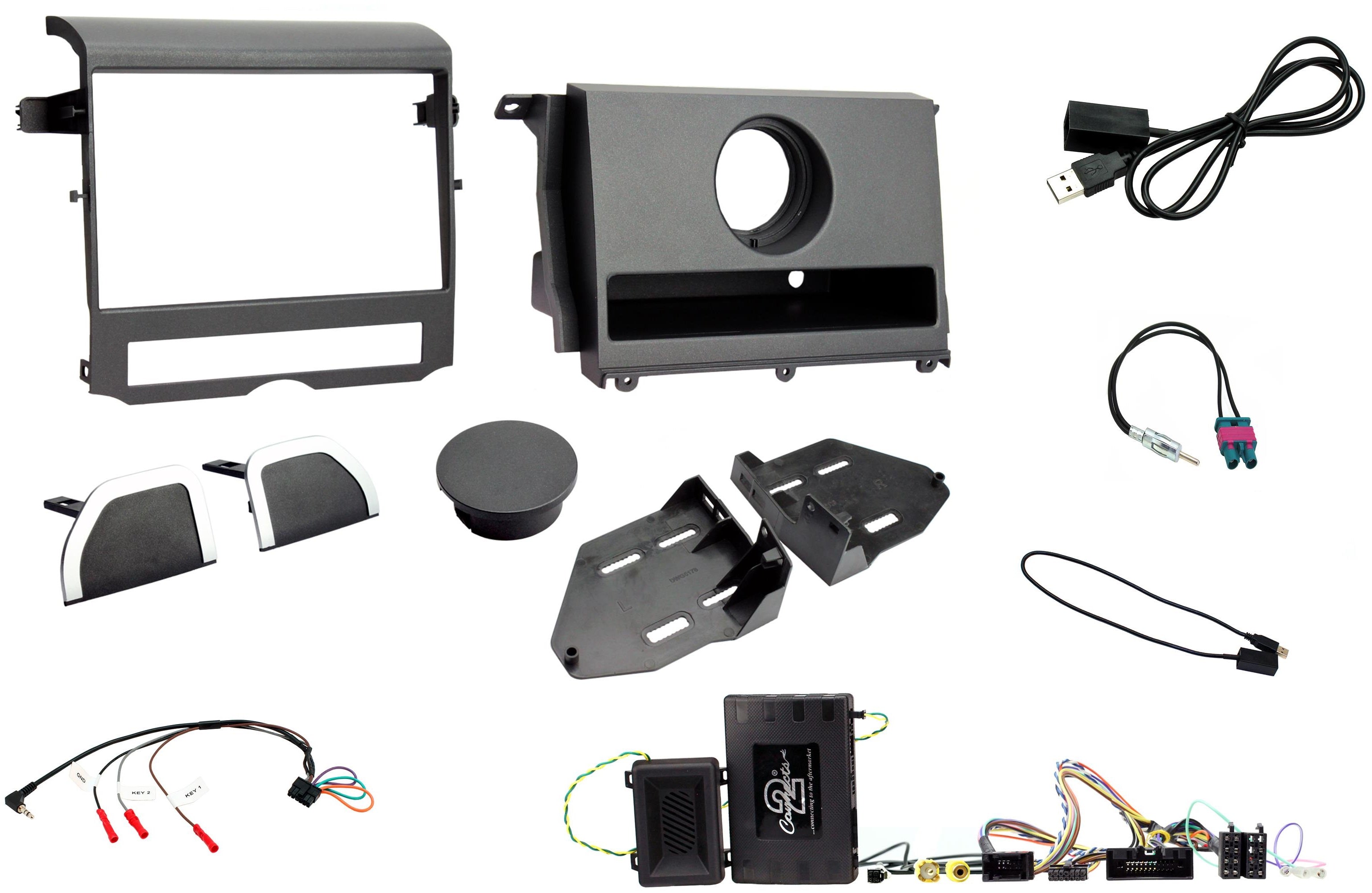 Land Rover Discovery (2009-2011) Double Din Car Stereo Fascia Fitting Kits CTKLR10