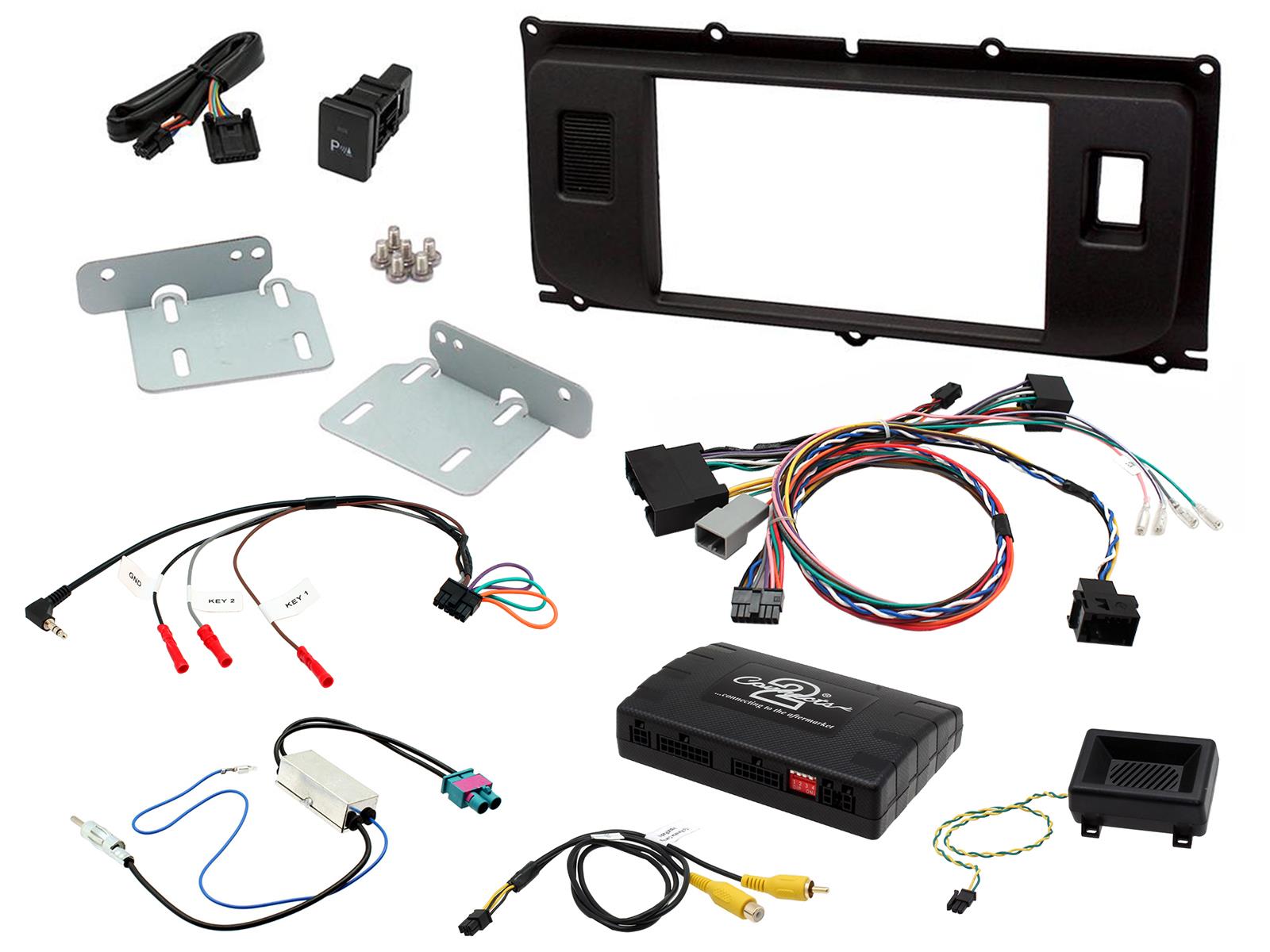 Land Rover Evoque 2011-2014 Double Din Car Stereo Fascia Fitting Kits CTKLR11