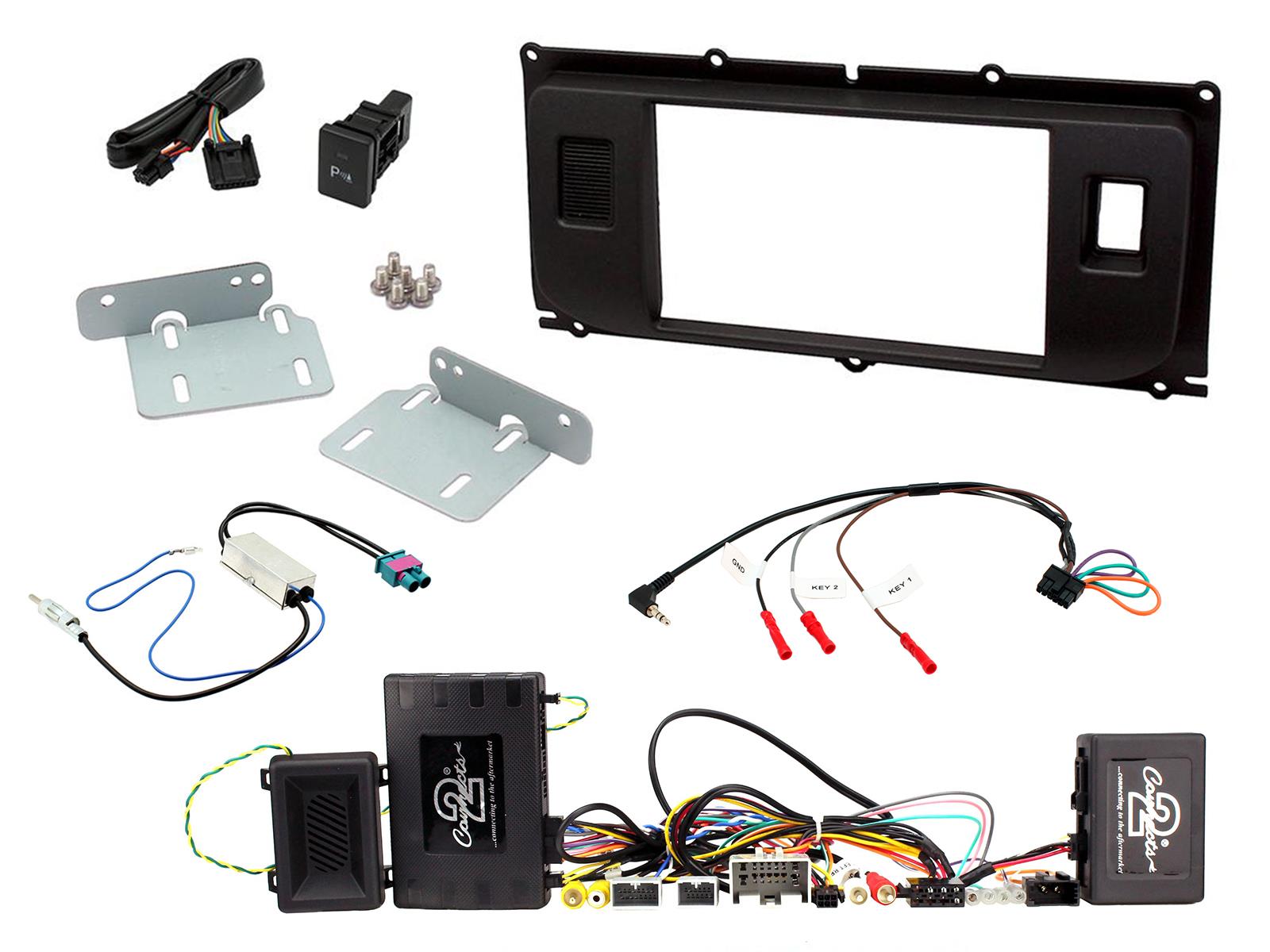 Land Rover Evoque 2011-2014 Double Din Car Stereo Fascia Fitting Kits CTKLR12