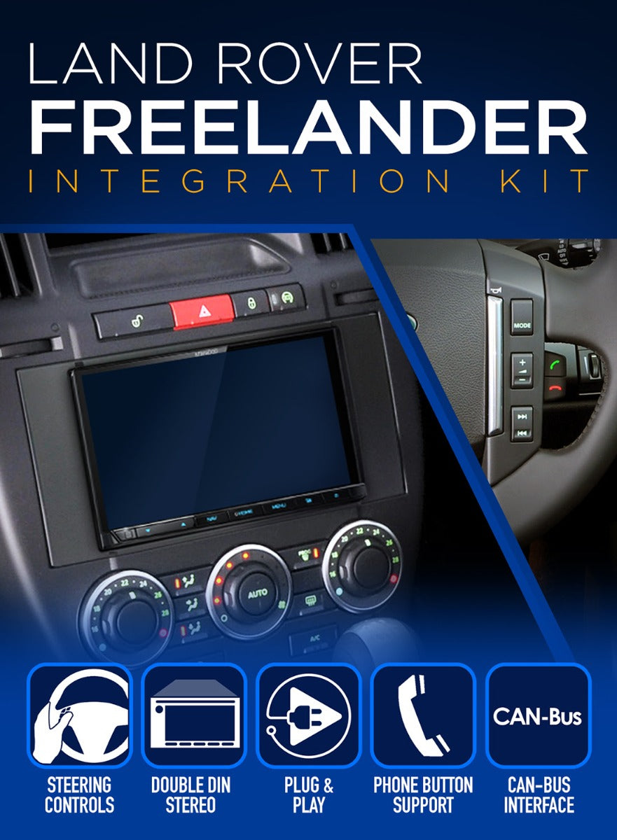 Land Rover Freelander 2007-2014 Double Din Car Stereo Fascia Fitting Kits CTKLR13