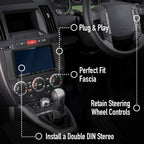 Land Rover Freelander 2007-2014 Double Din Car Stereo Fascia Fitting Kits CTKLR13