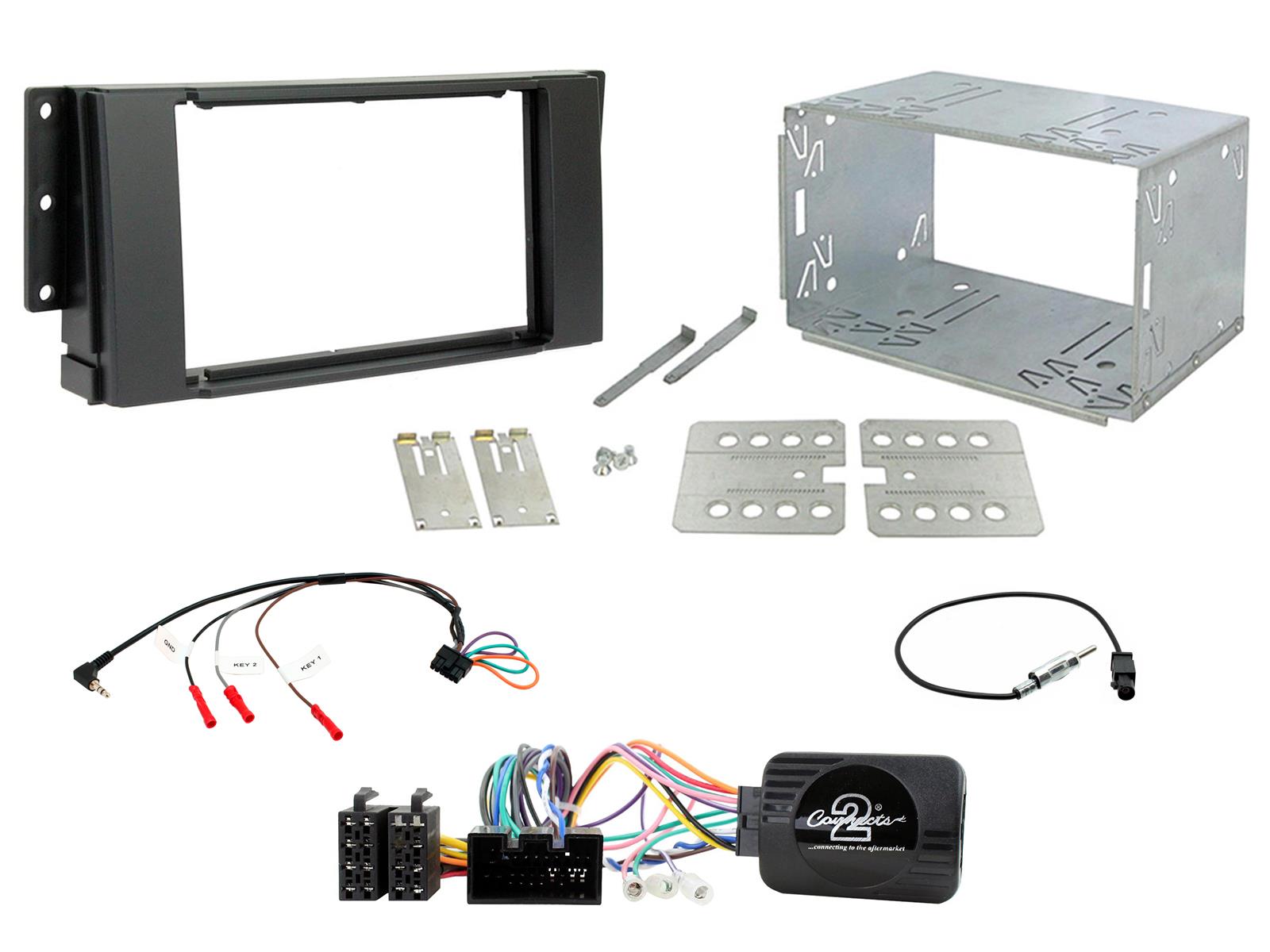 Land Rover Freelander 2007-2014 Double Din Car Stereo Fascia Fitting Kits CTKLR13