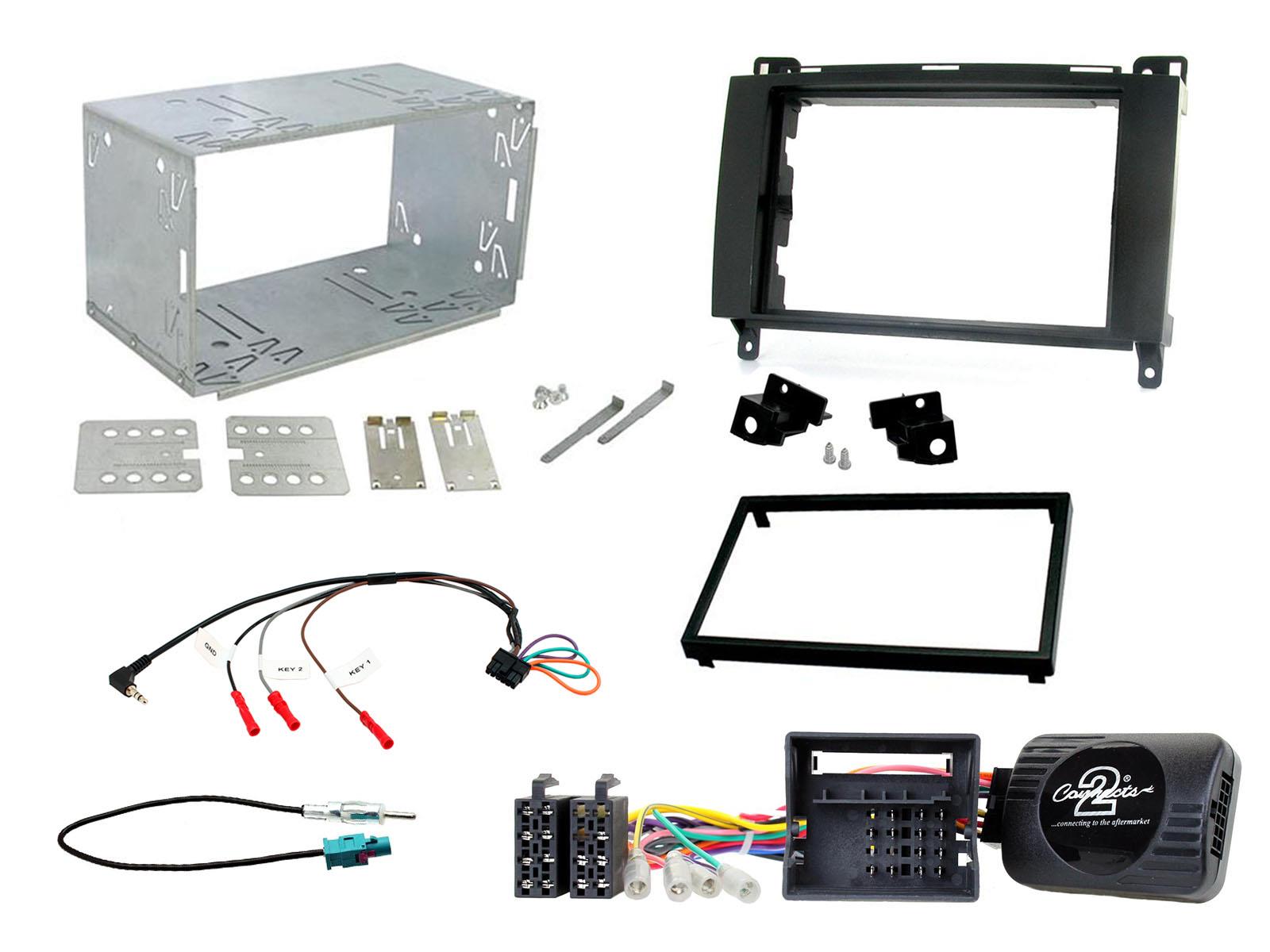 Mercedes A, B Class, Sprinter, Vito, Viano Double Din Car Stereo Fascia Fitting Kit CTKMB12