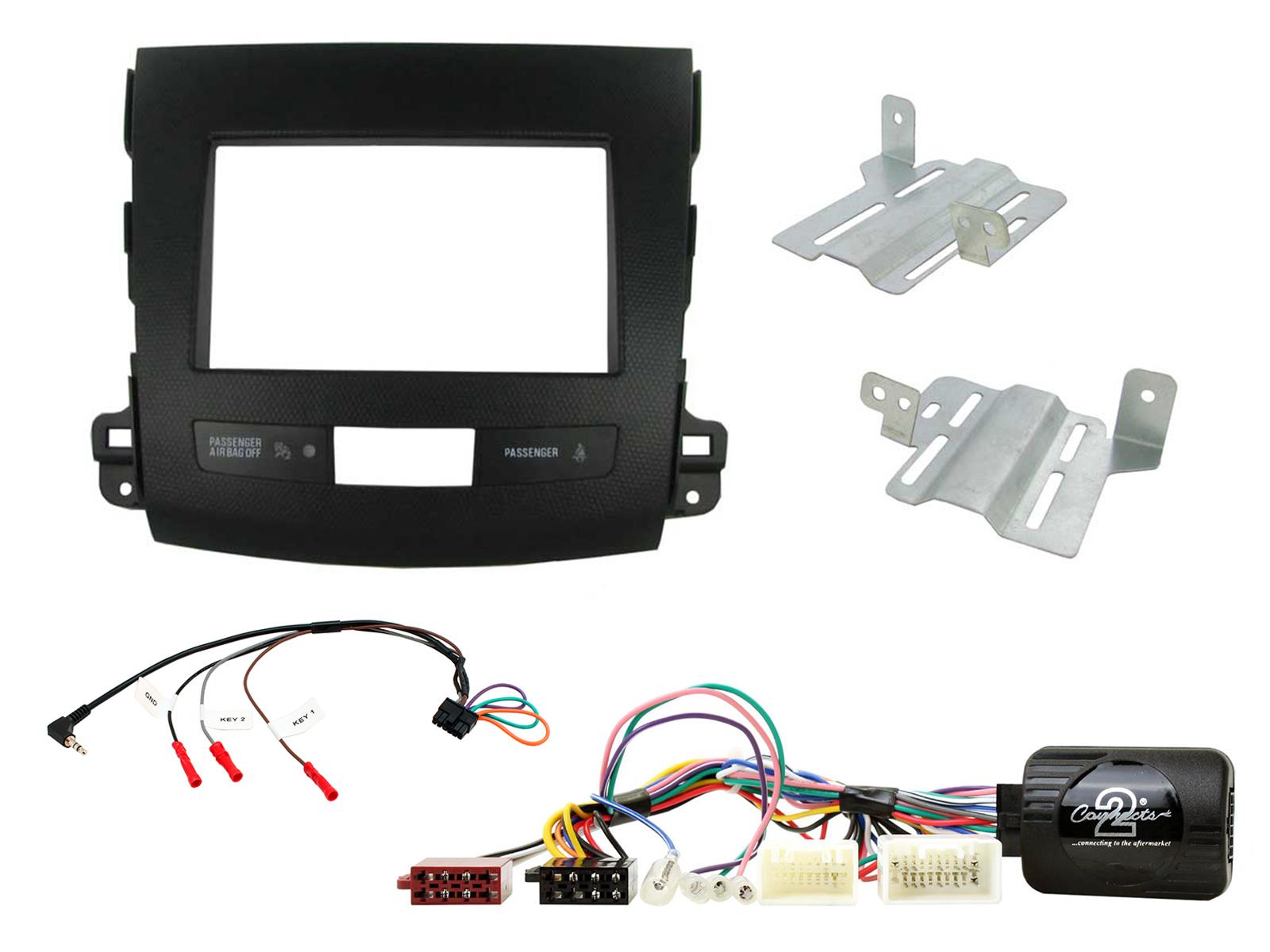 Mitsubishi Outlander 2007 - 2013 (Amplified) Double Din Installation Kit CTKMT01