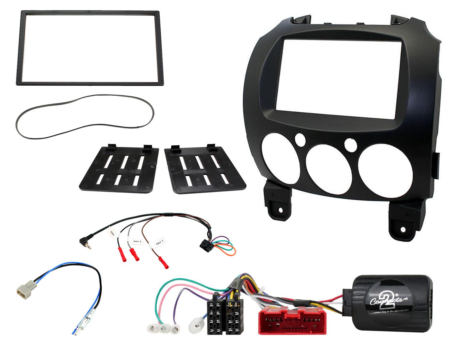 Mazda 2 DE 2008-2014 Double Din Fascia Adaptor CTKMZ09