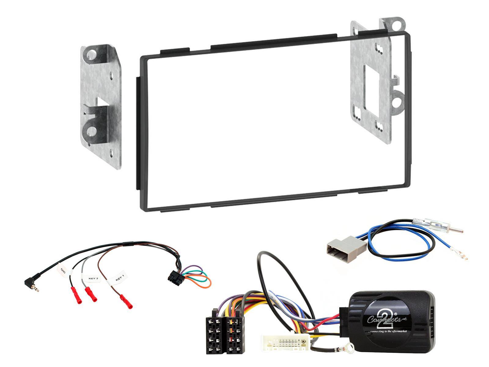 Nissan Qashqai 2007 - 2013 Double Din Fitting Kit Fascia, Steering Control CTKNS03