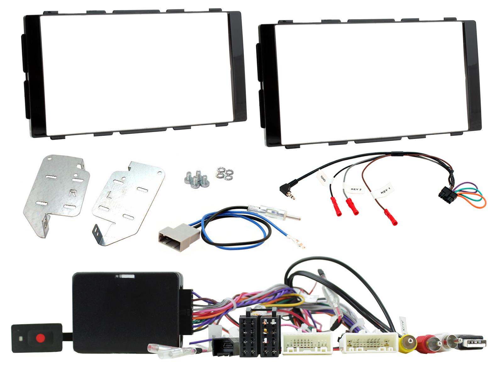 Nissan Juke F15, Note E12 2015-2019 Double Din Car Stereo Fascia Fitting Kit CTKNS23