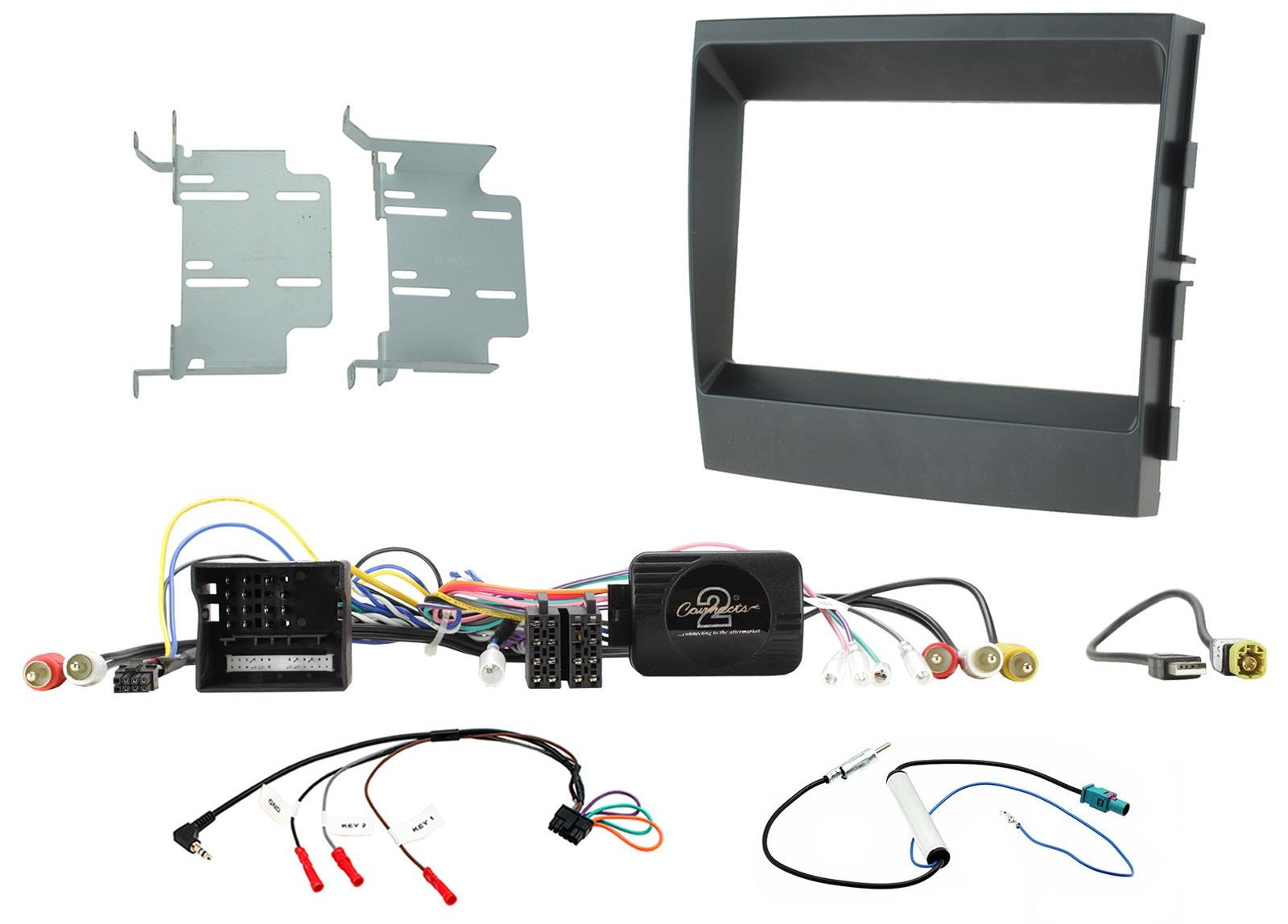 Porsche Panamera 2009 - 2016 Double Din Stereo Fascia Fitting Kit CTKPO04
