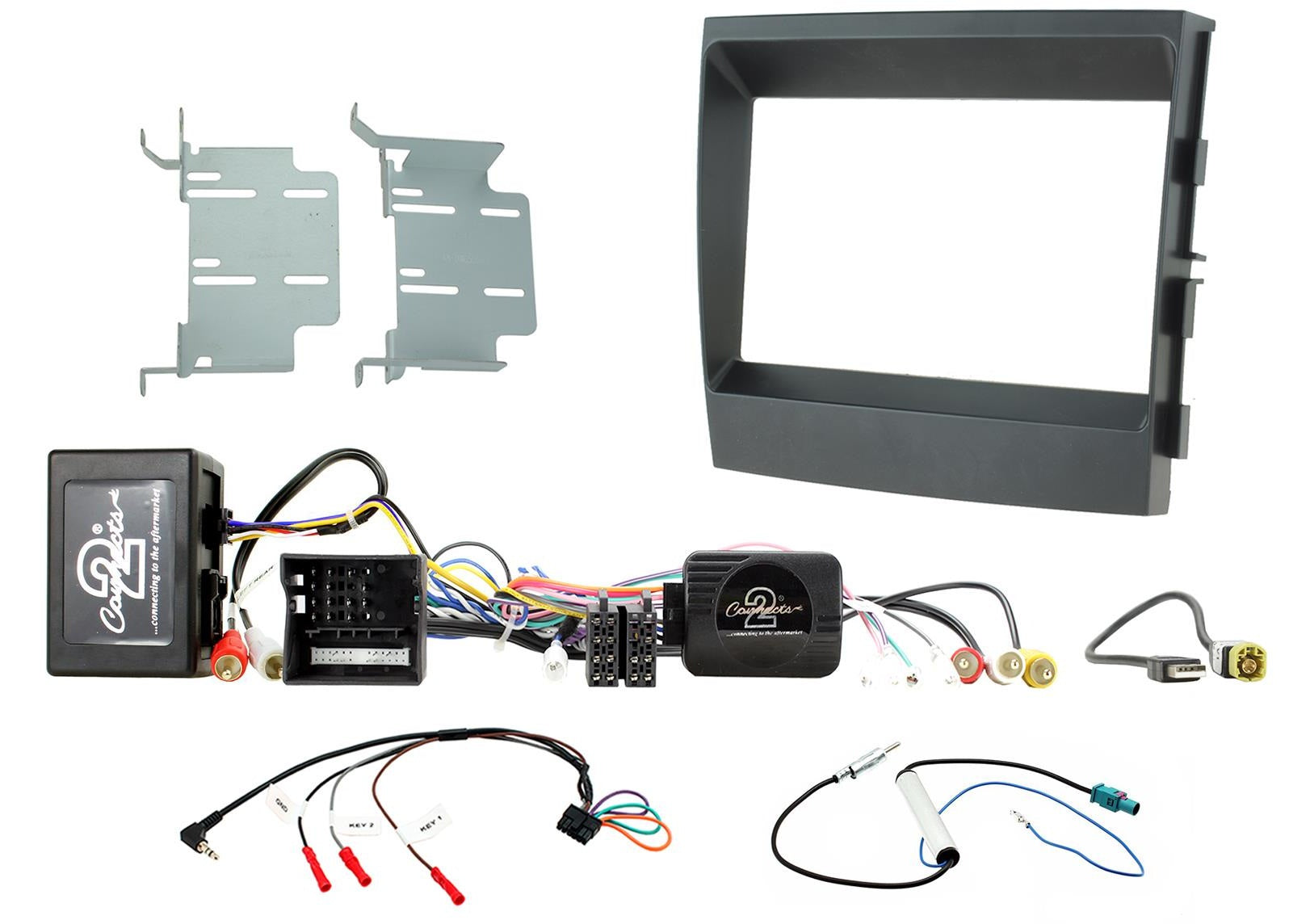 Porsche Panamera 2009 - 2016 Double Din Stereo Fascia Fitting Kit CTKPO05