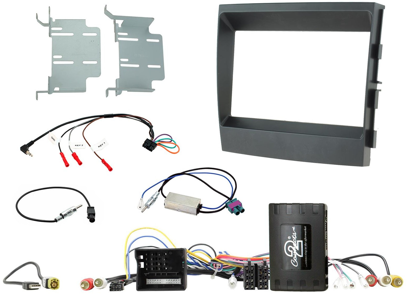 Porsche Panamera 2009 - 2016 Double Din Stereo Fascia Fitting Kit CTKPO06