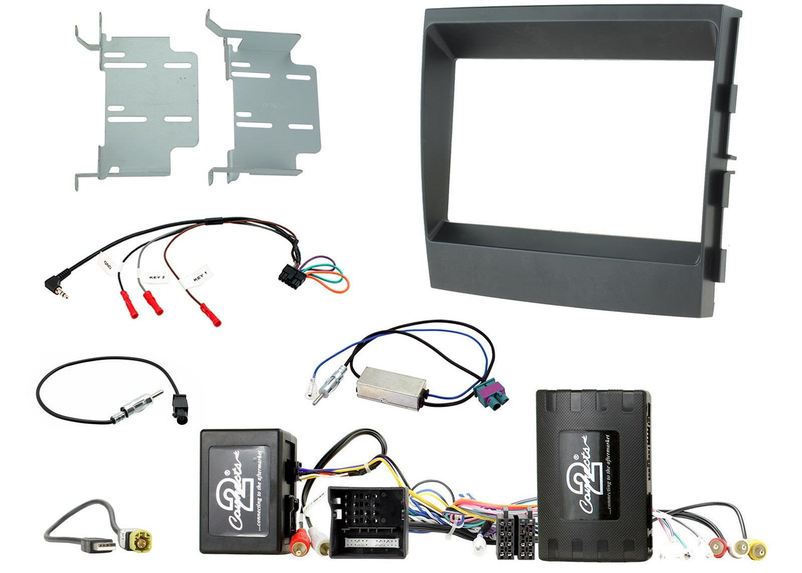 Porsche Panamera 2009 - 2016 Double Din Stereo Fascia Fitting Kit CTKPO07