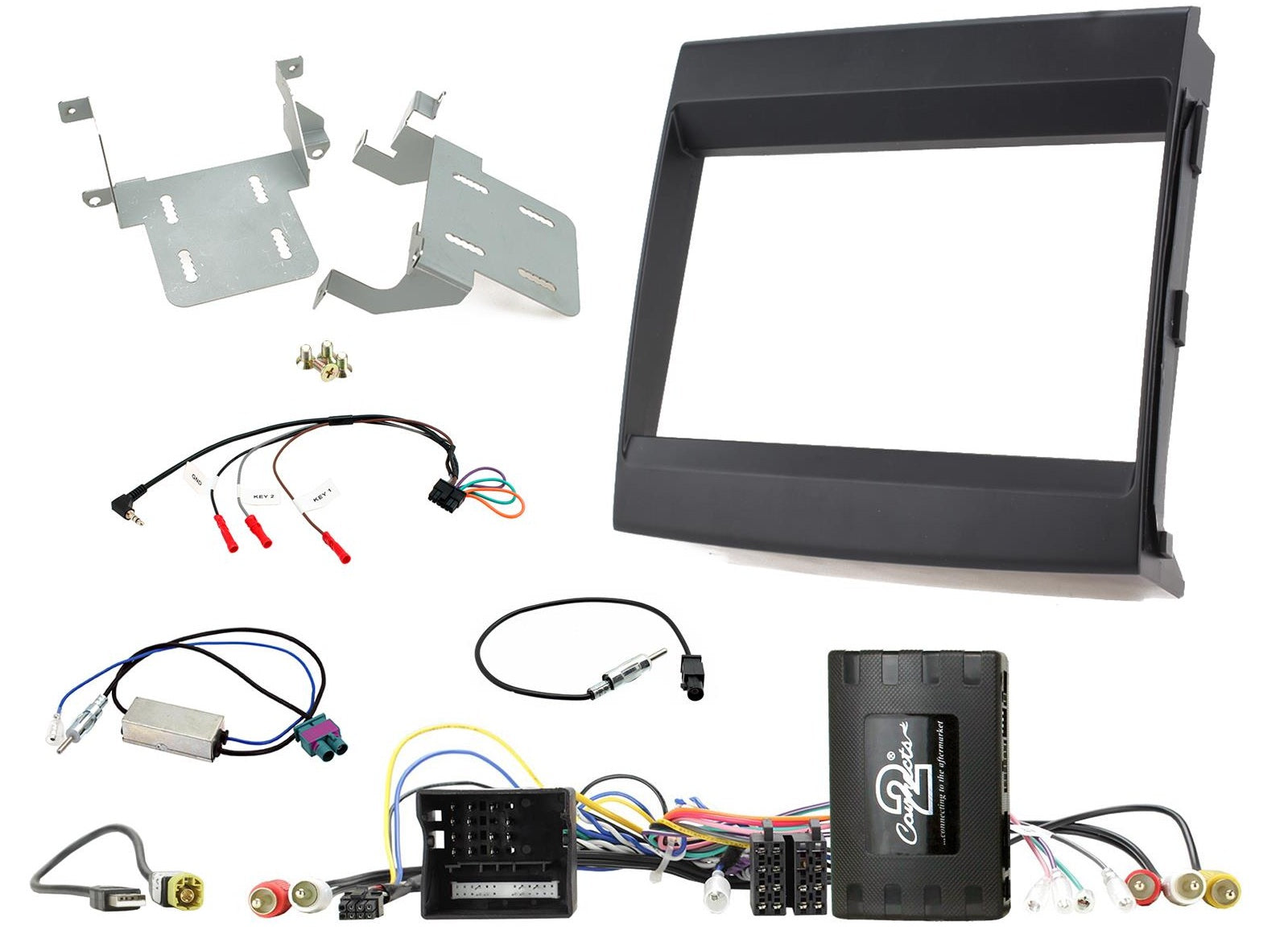Porsche Cayenne 2011-2016 Double Din Stereo Fascia Fitting Kit CTKPO10