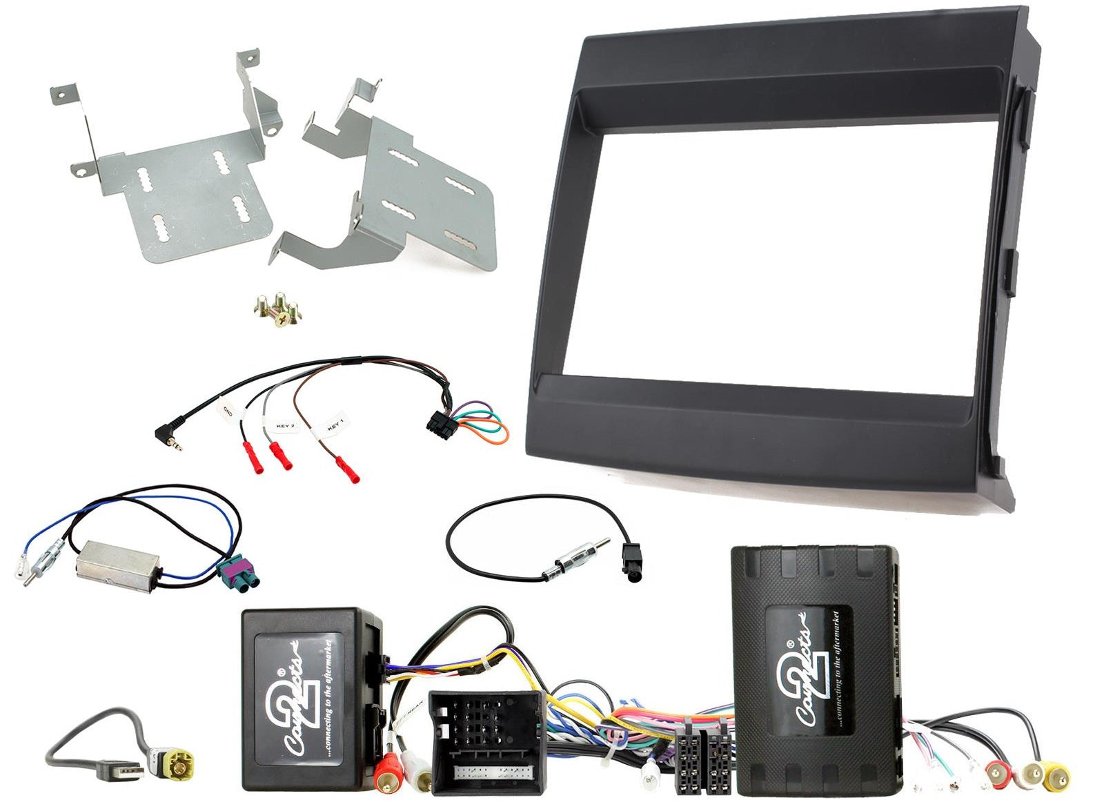 Porsche Cayenne 2011 - 2016 Double Din Stereo Fascia Fitting Kit CTKPO11
