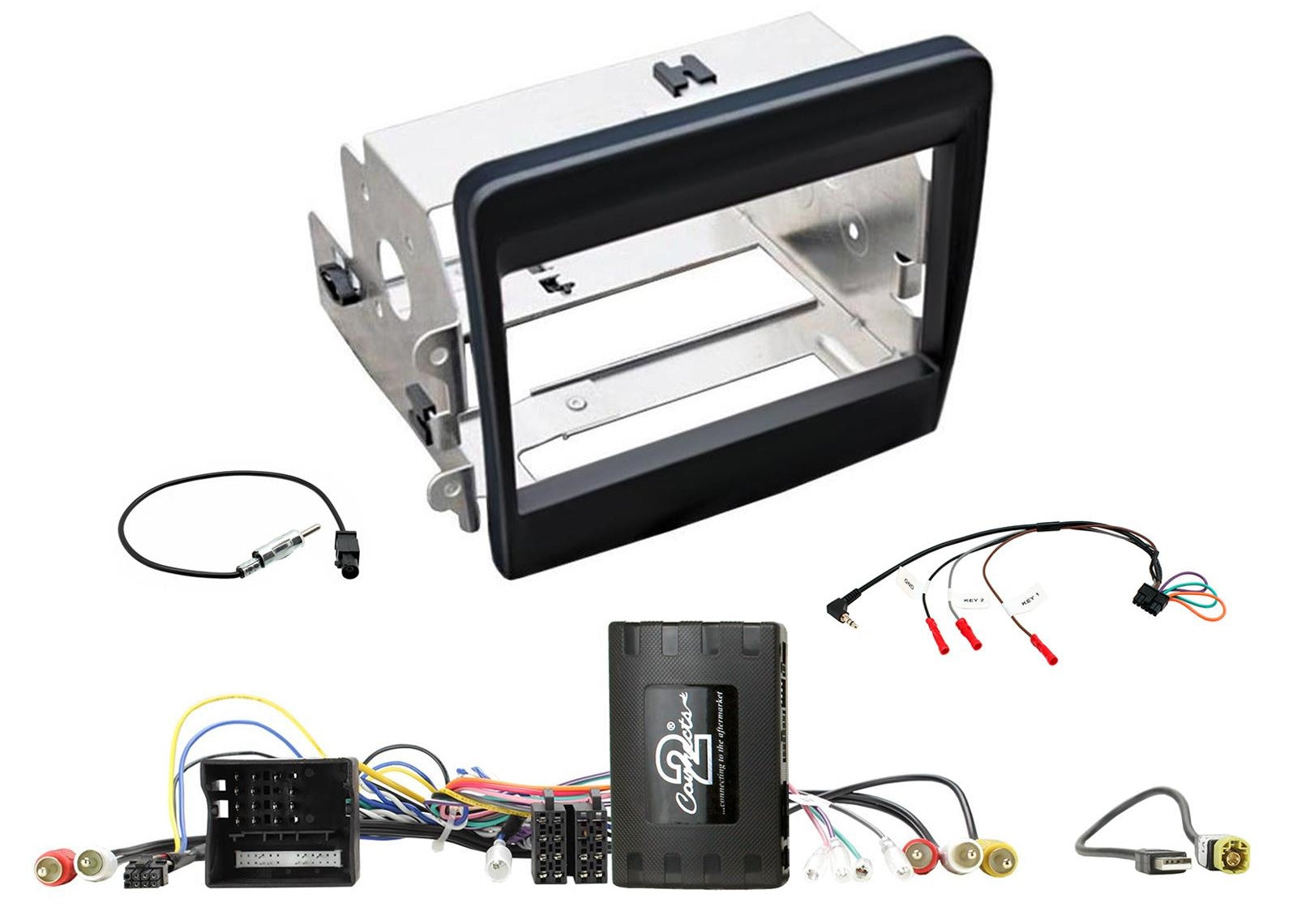 Porsche 911 2011-2016 Double Din Stereo Fascia Fitting Kit CTKPO20