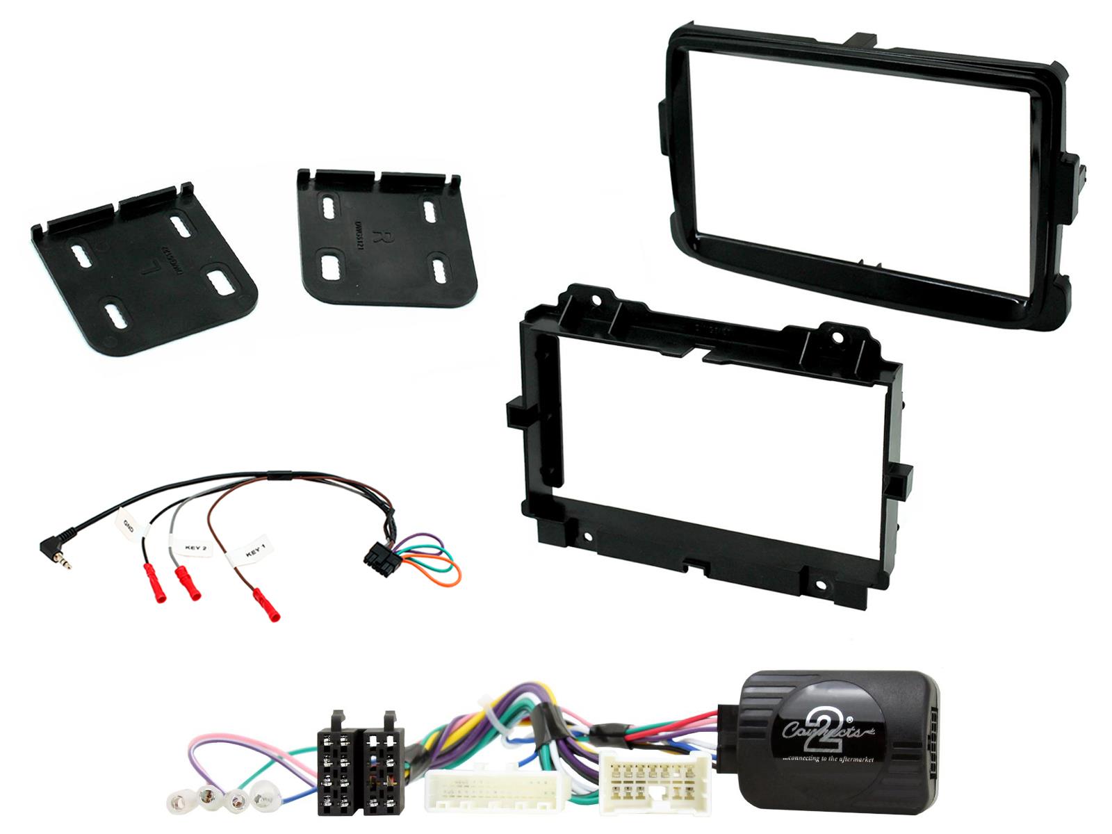 Renault Captur 2013 - 2017 Double Din Facia Kit CTKRT17