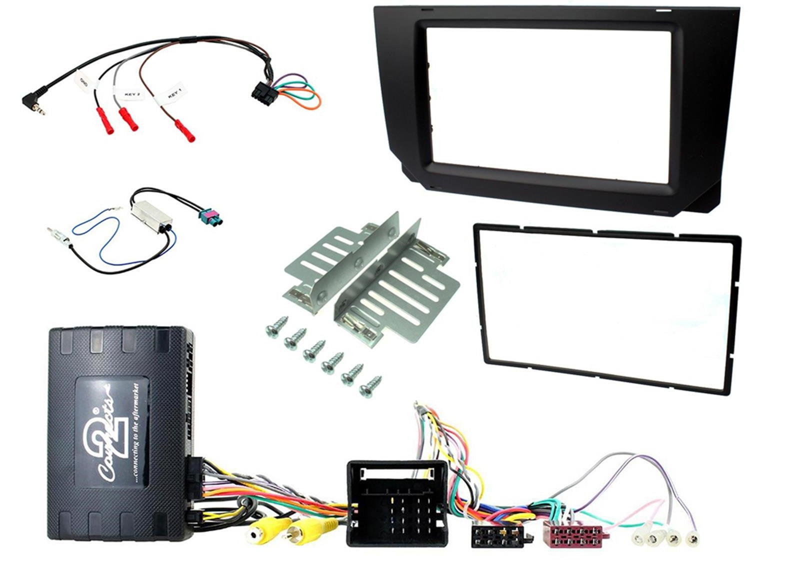 Seat Arona, Ibiza 2017 onwards Double Din Fitting Kit Fascia, Steering Control CTKST13