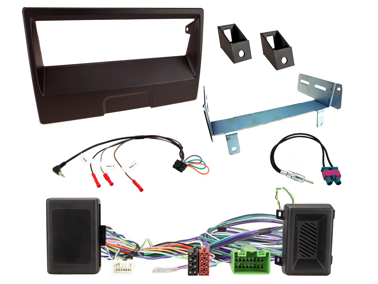Volvo C30 S40 V50 C70 Single Din Parking Sensor Stereo Fascia Fitting Kit CTKVL05