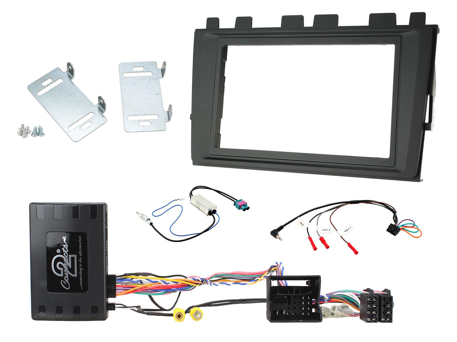 VW Polo 2018 onwards headunit with MIB-PQ Systems Complete Double Din Facia Kit CTKVW27