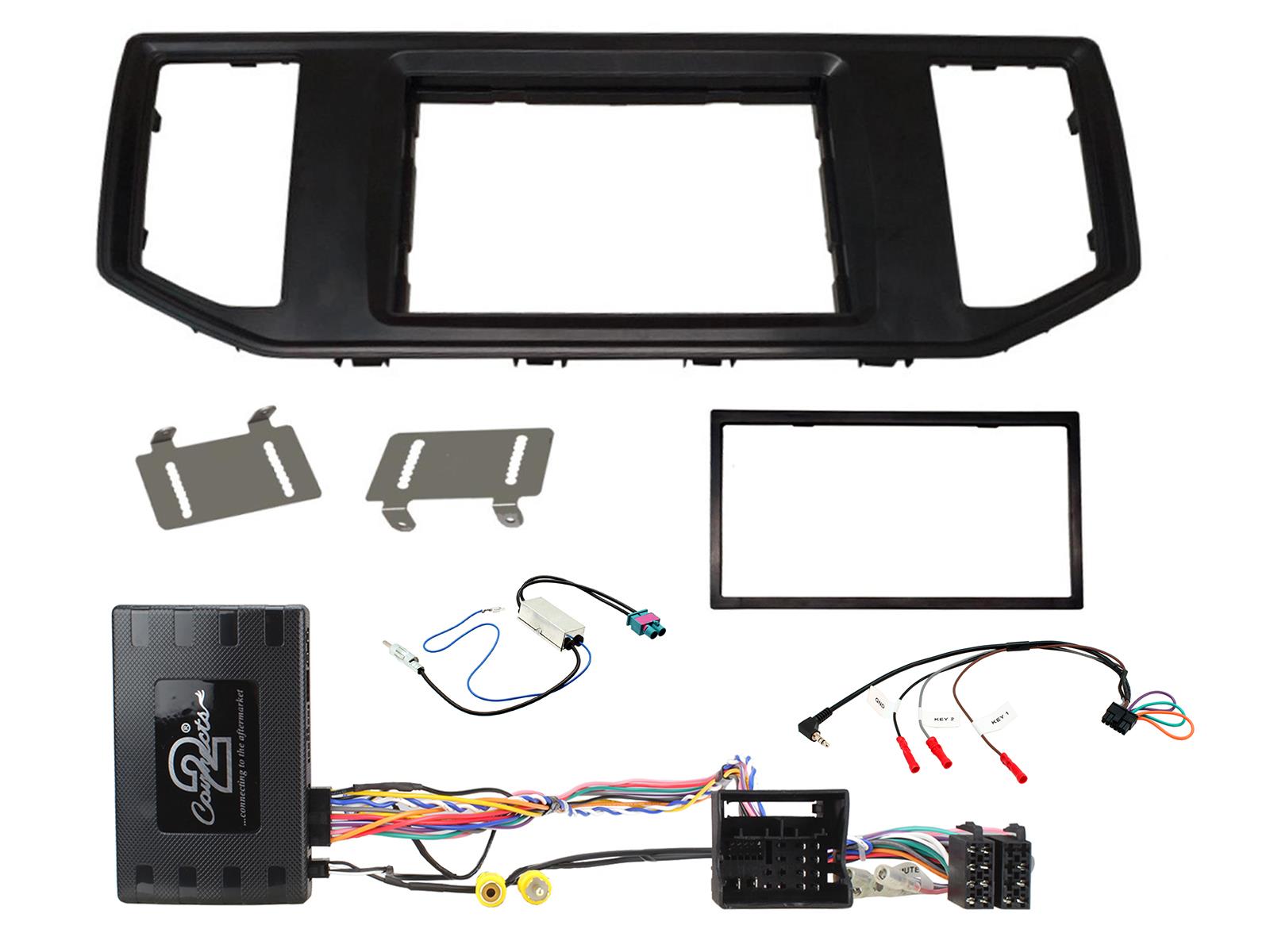 VW Crafter, Grand California 2017 onwards Complete Double Din Facia Kit CTKVW30
