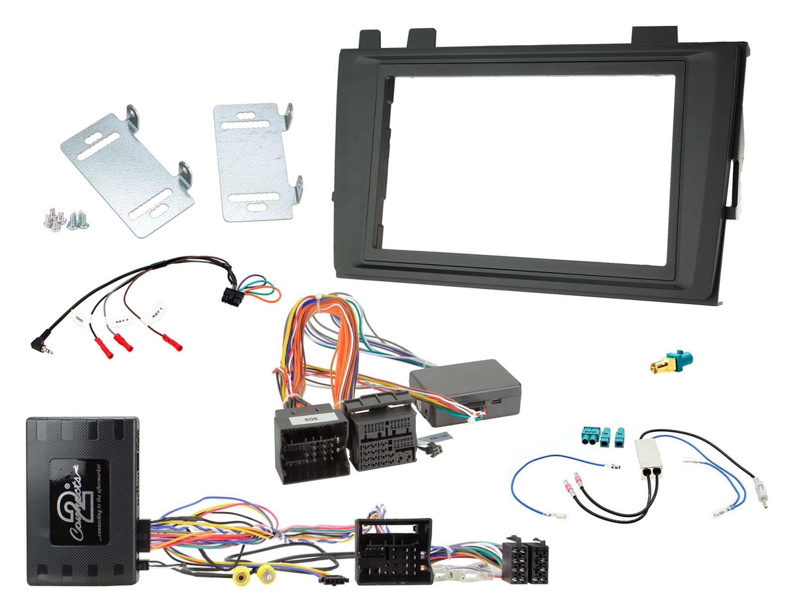 Volkswagen (Composition Colour and Media) Complete Double DIN stereo upgrade fitting kit FK-699-SWC5-D