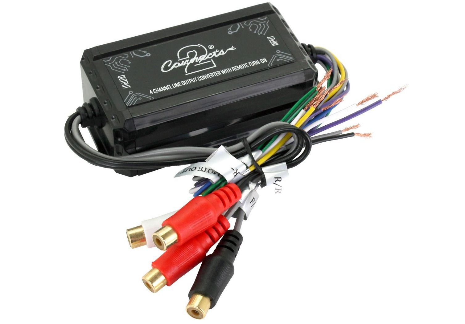 Uninversal CTLOC4 4 Channel Line Output Converter - With remote turn on for Car Amps