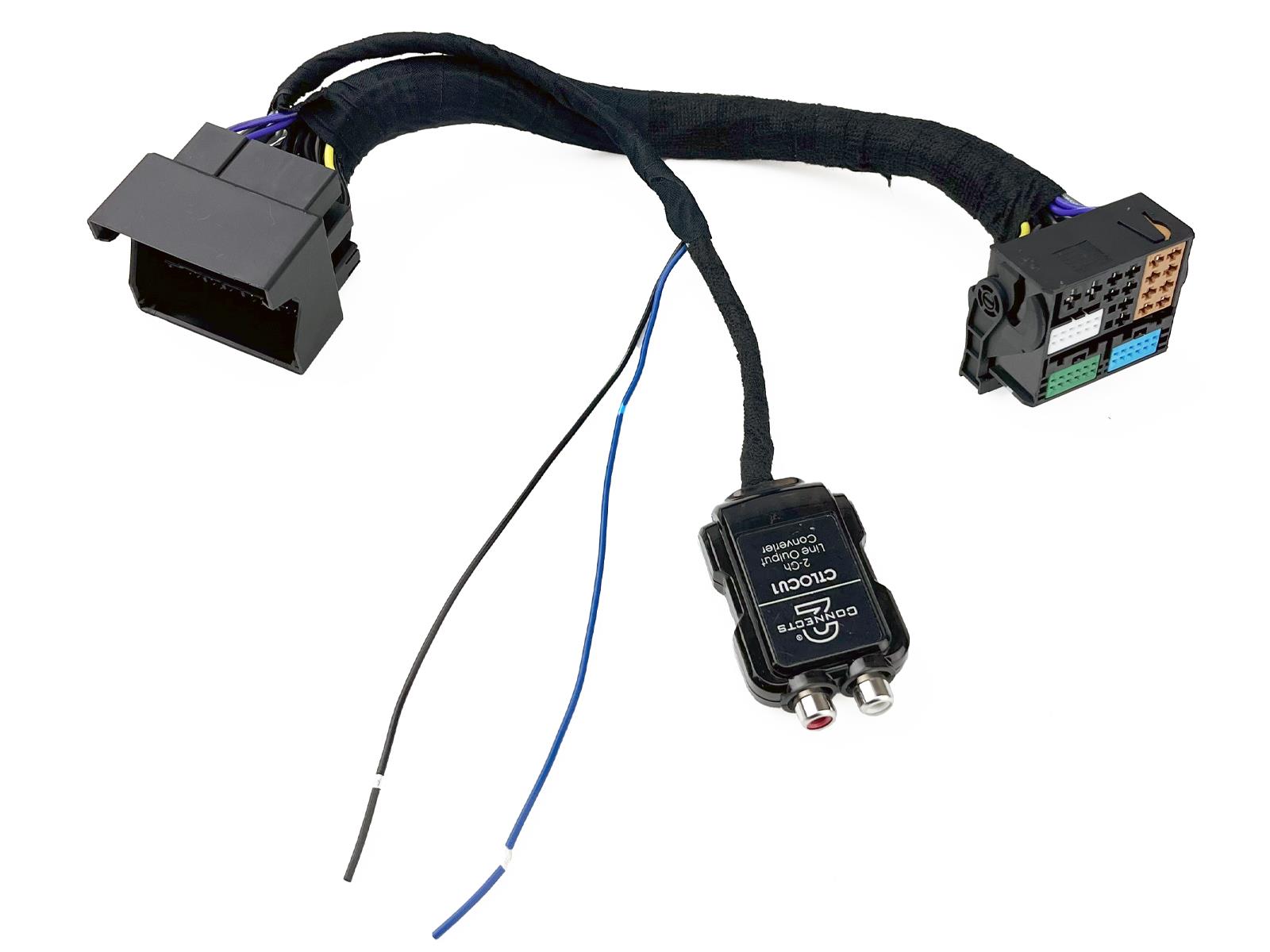MIB/PQ (52 pin Quad lock) 2 Channel Line Out Converter for Audi, MAN, Renault, Scania, Seat, Skoda, Cupra, Volvo, VW