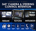 Nissan Juke (2010-2019) Steering Wheel Stalk Control Adaptor w/ 360° Camera Retention CTSNS028.2