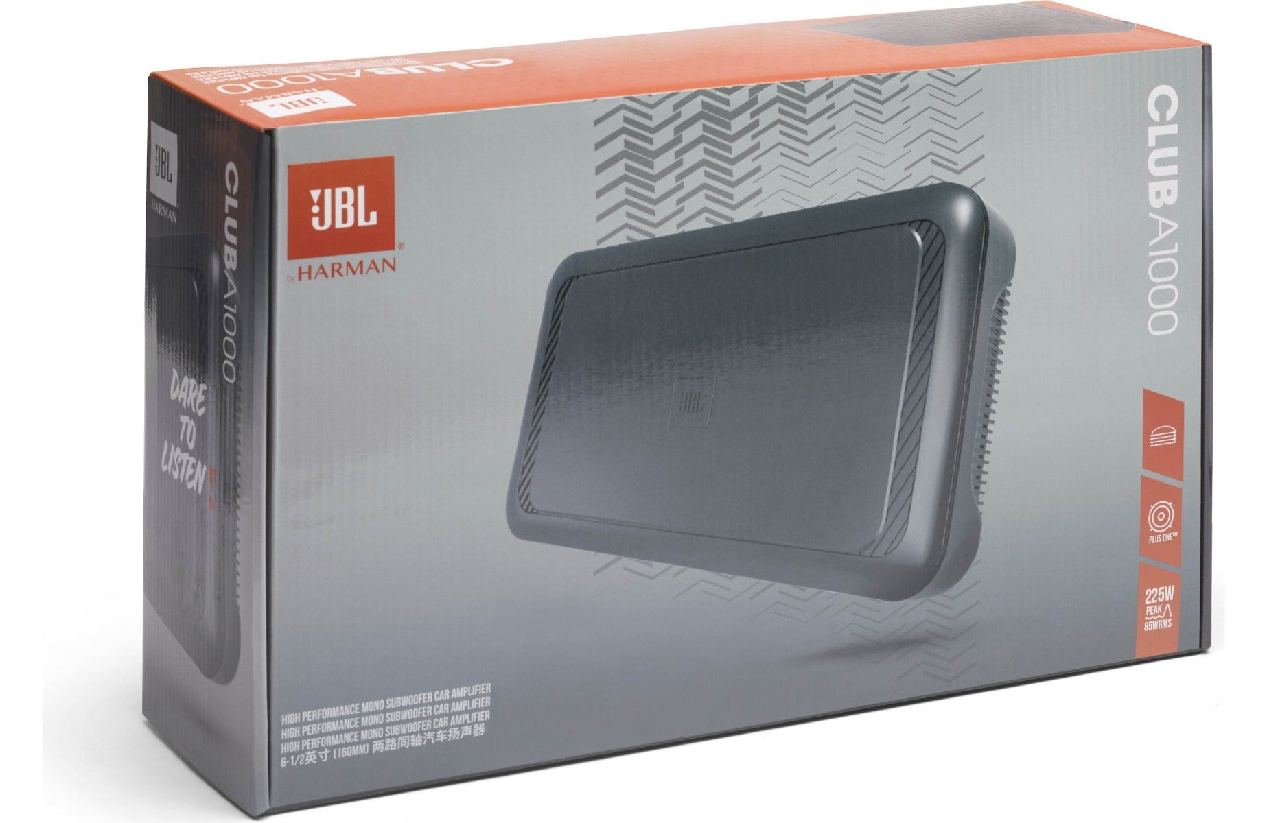 JBL Club A1000 Mono Channel Class D High-Performance Amplifier with Bass Remote 1000W RMS x 1