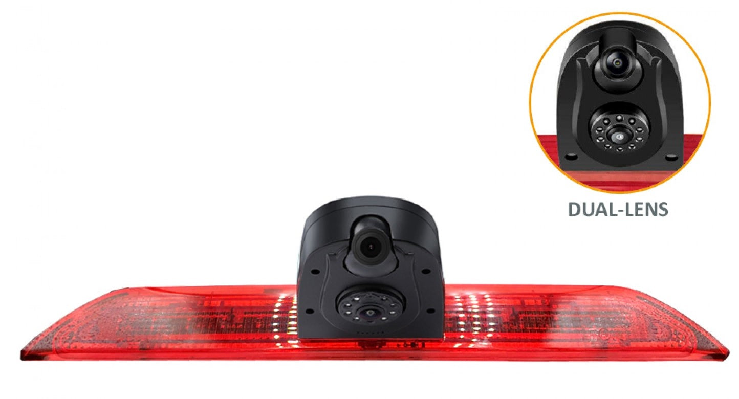 Ford Transit 2013 Onwards DUAL LENS High Level brake light rear view camera (LED BULB) CVC-FOR-01-DUAL