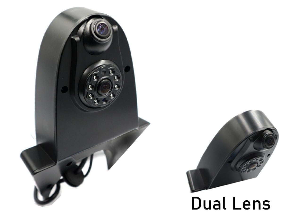 Universal Fit Van Extended Roof Top (DUAL LENS) Reverse View Camera (BLACK) CVC-UNI-332