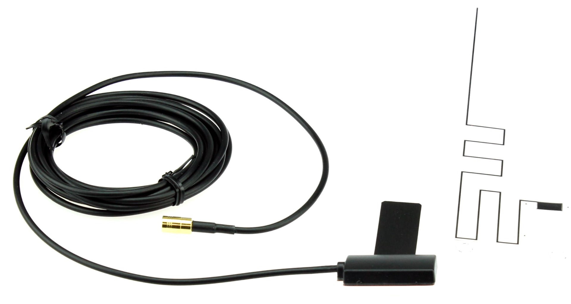 Universal Glass Mount Car Radio DAB Antenna with Push on connectors SAD-20